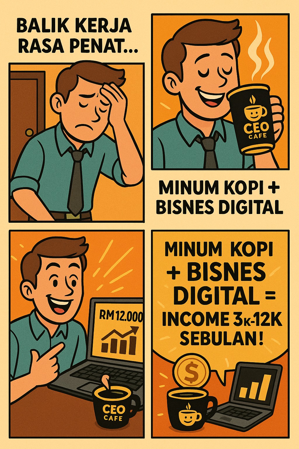 Ceocafe - Kombinasi hebat Bisnes Digital + Secawan Kopi sehari = RM12 ...