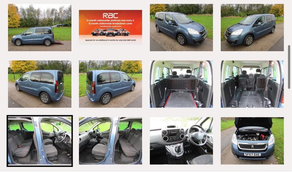 Pickering - 2018 PEUGEOT PARTNER TEPEE, 1.6 HDI, MANUAL, ONLY 17,000 ...
