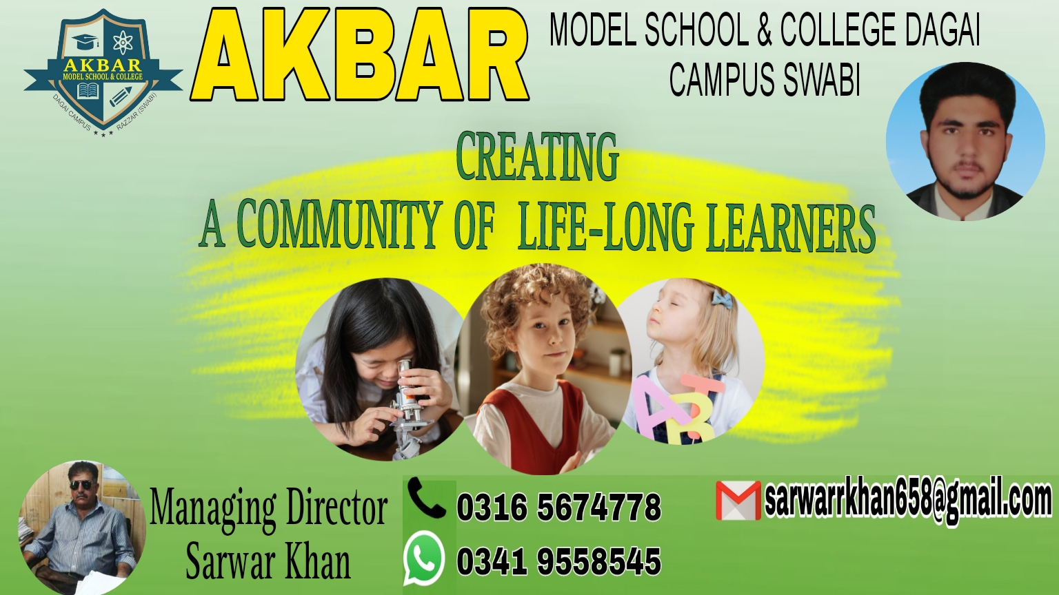 Admissions Open at Akbar Model School And College Dagai Campus