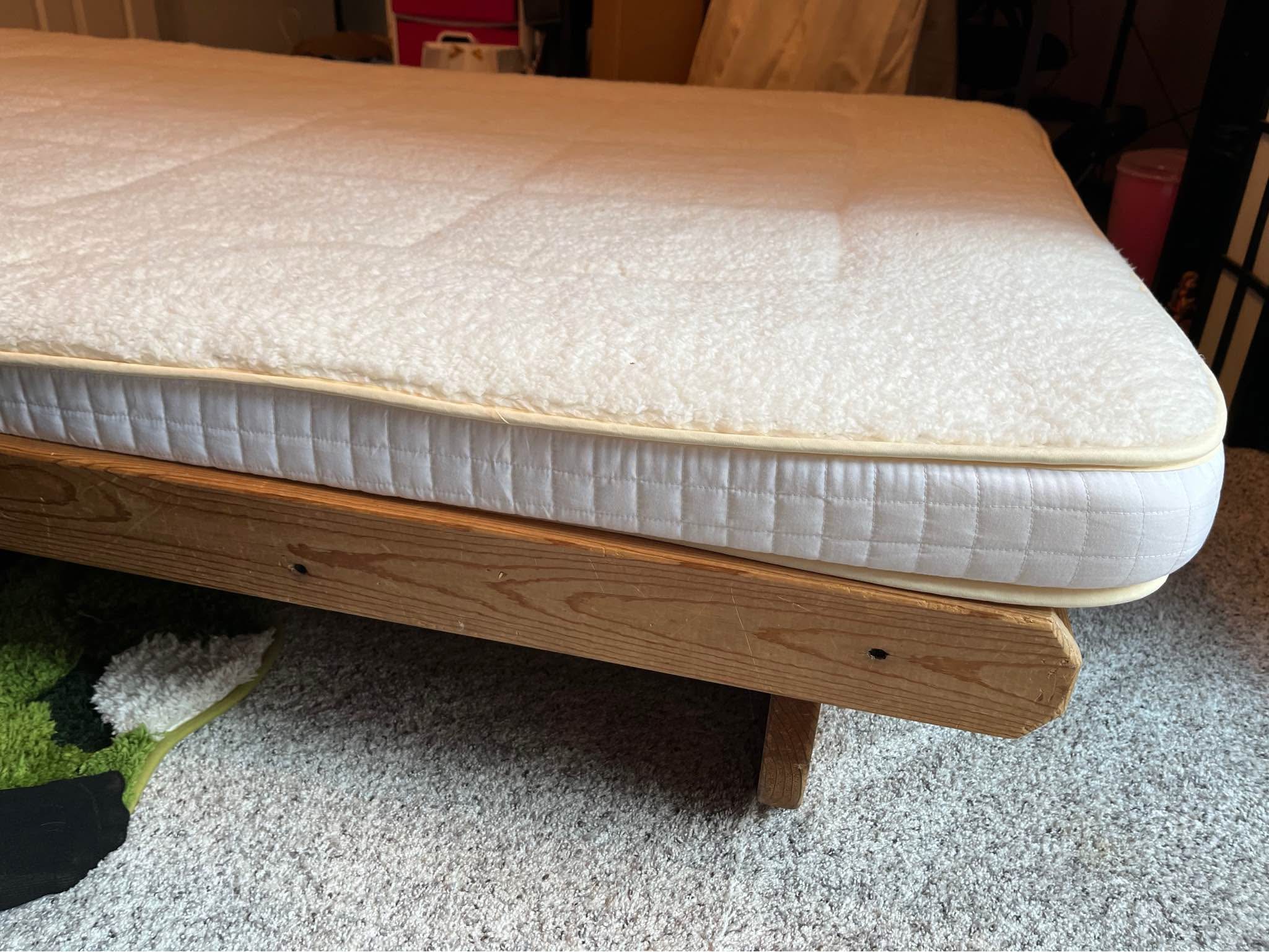 Wood Futon Frame with Mattress Topper - Futons - Chico, California ...