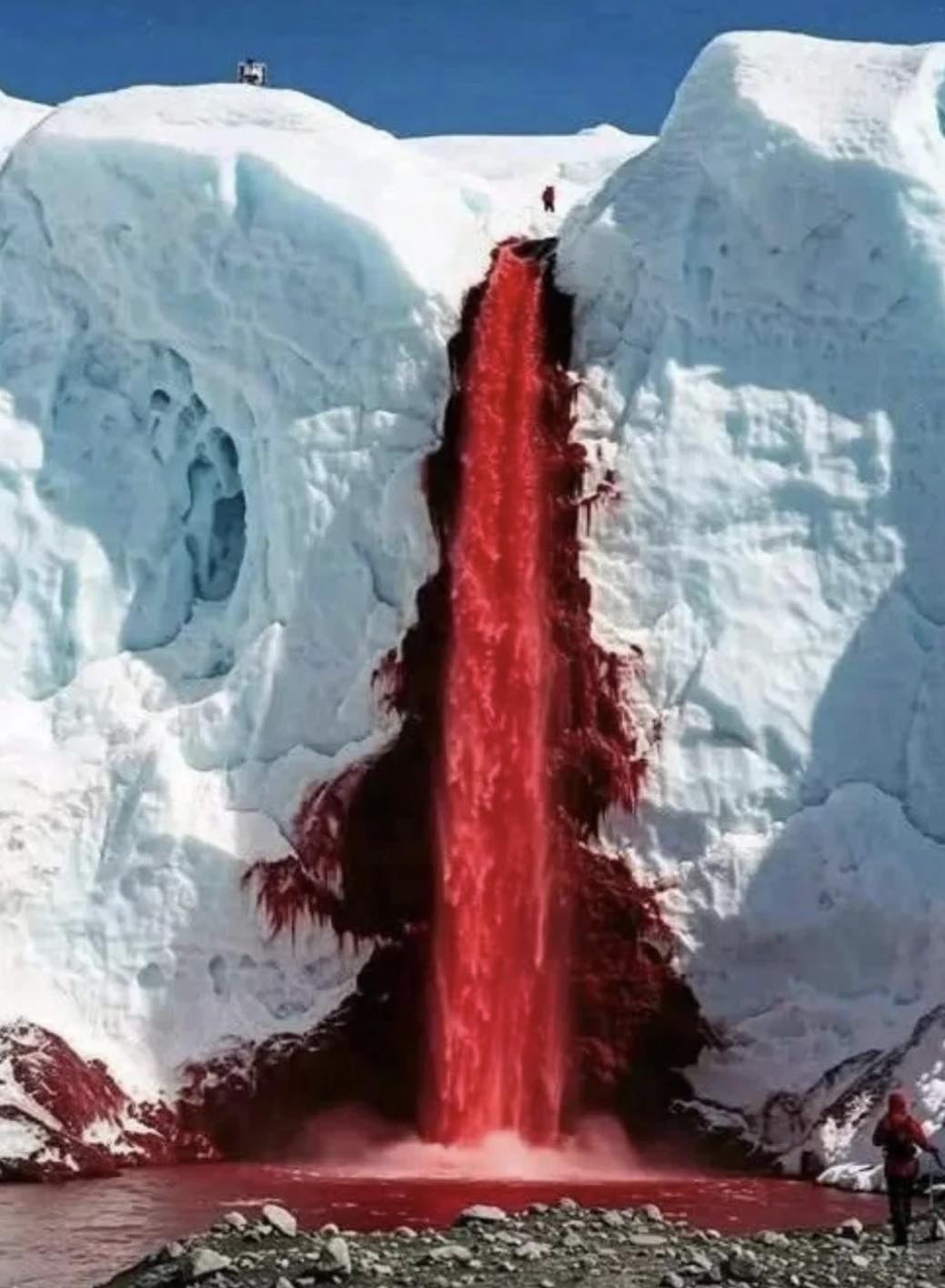 Historyfeels - Blood Falls in Antarctica, a glacier that looks like it ...