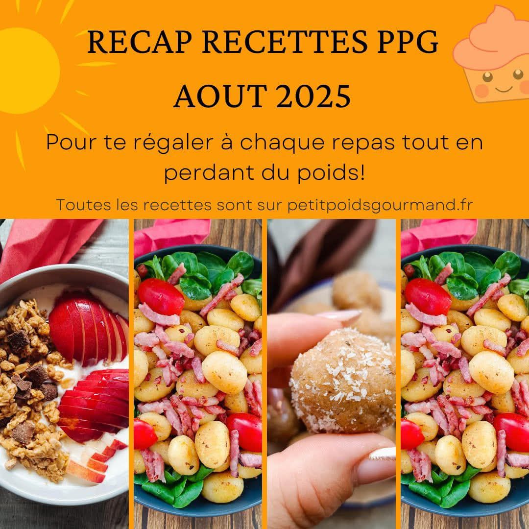 Petit - ⭐RECAP RECETTES PPG AOUT 2025⭐ Pour celles qui les auraient ...