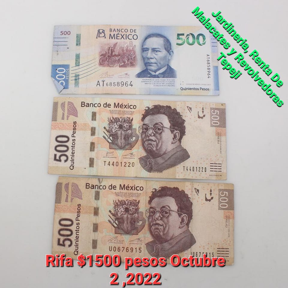Coladores - 🟢Nueva Dianamica🟢 🔴Rifa De 1500$ pesos🔴 ¹ 500$ pesos ² 500 ...