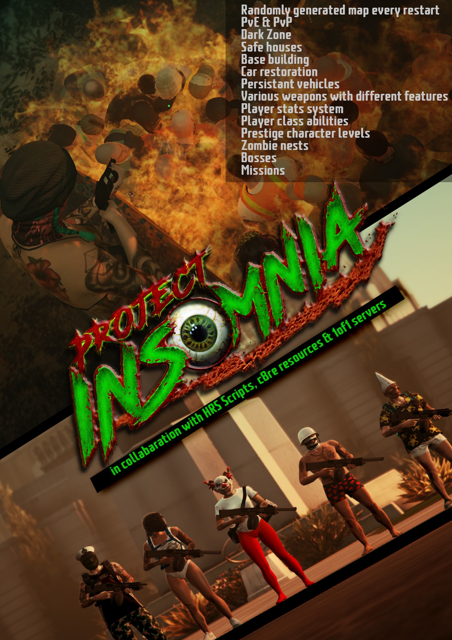 FIVEM SERVERS AND MORE | # 🌐 Project Insomnia: The Ultimate Zombie ...