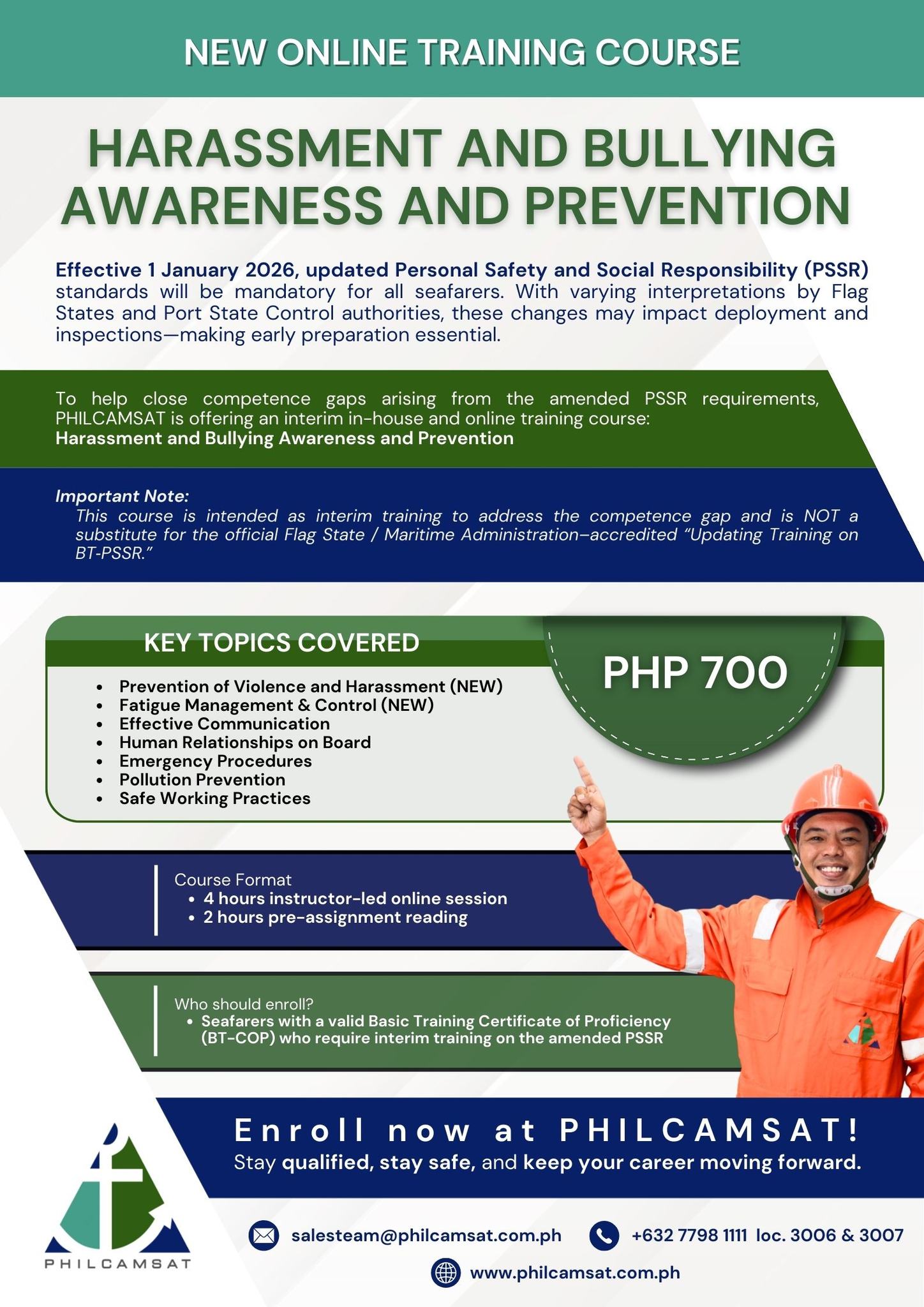 PHILCAMSAT - Be ready for the updated PSSR standards with... | Facebook