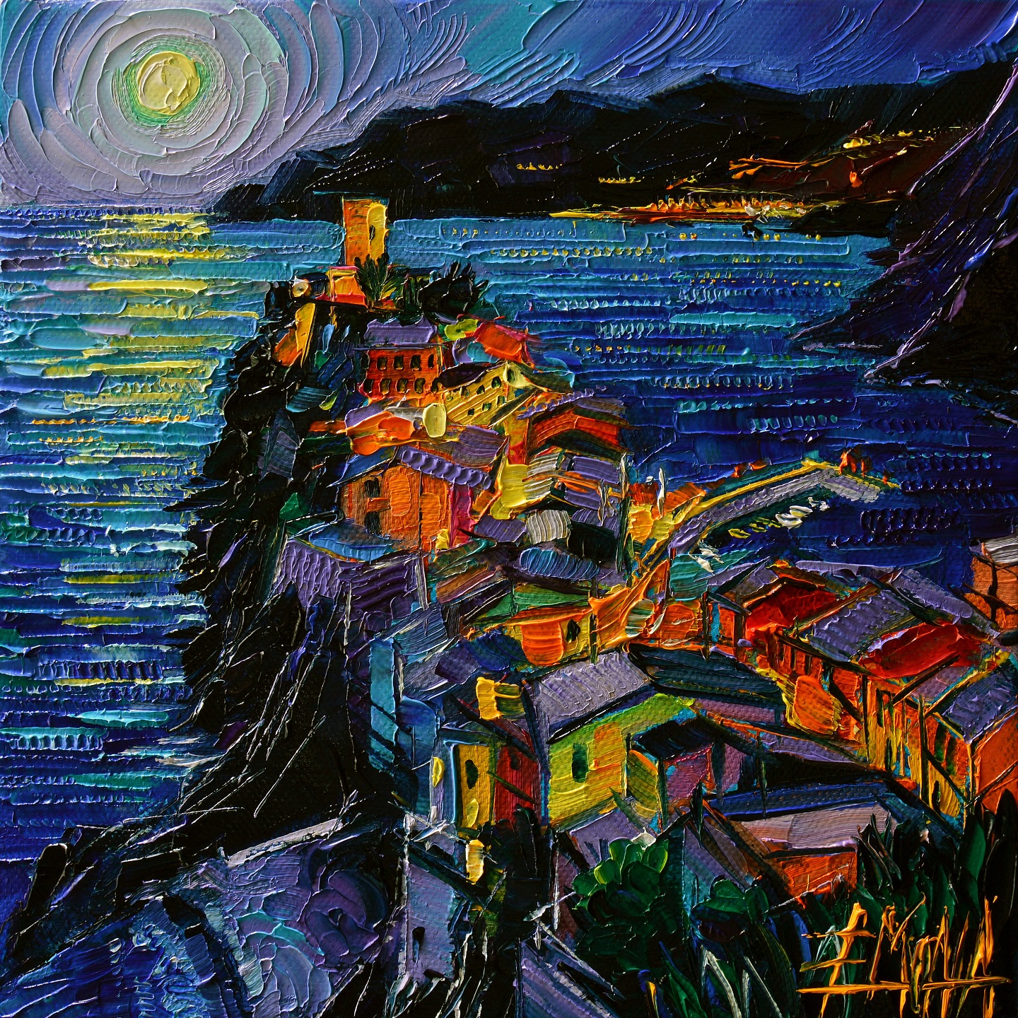 Mona - This is my oil painting of VERNAZZA Cinque Terre Italy 💫 ...