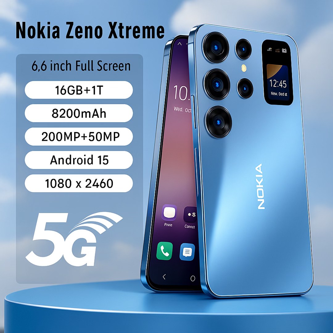 Nokia Zeno Xtreme 2025 🔔 200MP cam, 8200mAh battery. Premium