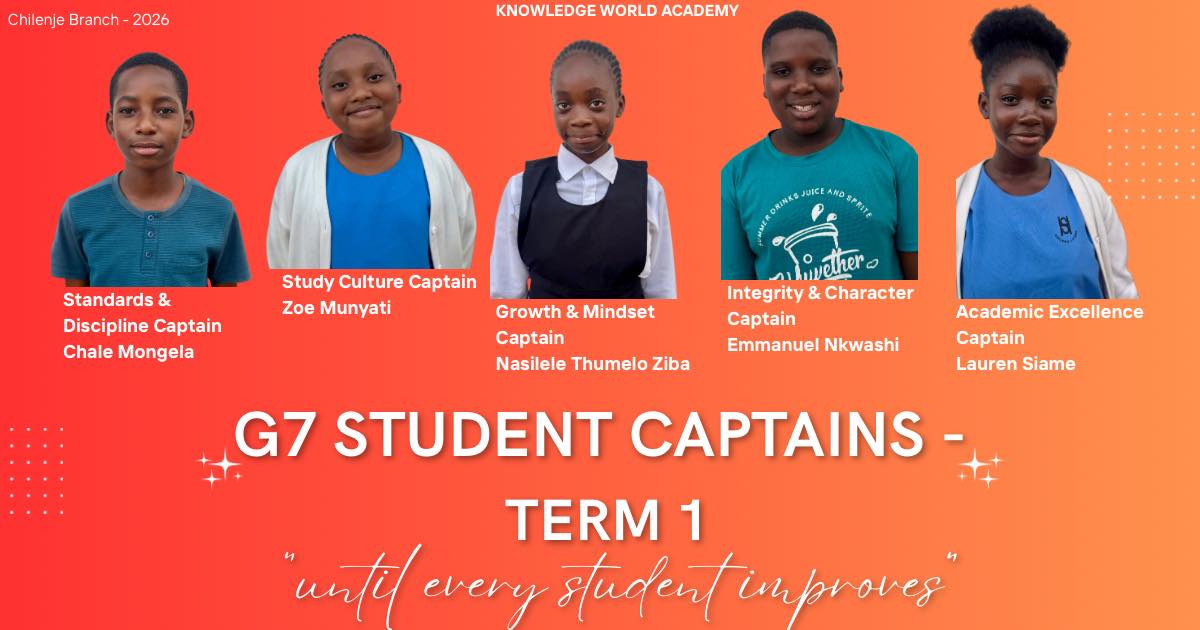 MEET OUR STUDENT COUNCIL (G7)! 📚 - Knowledge World Academy | Facebook