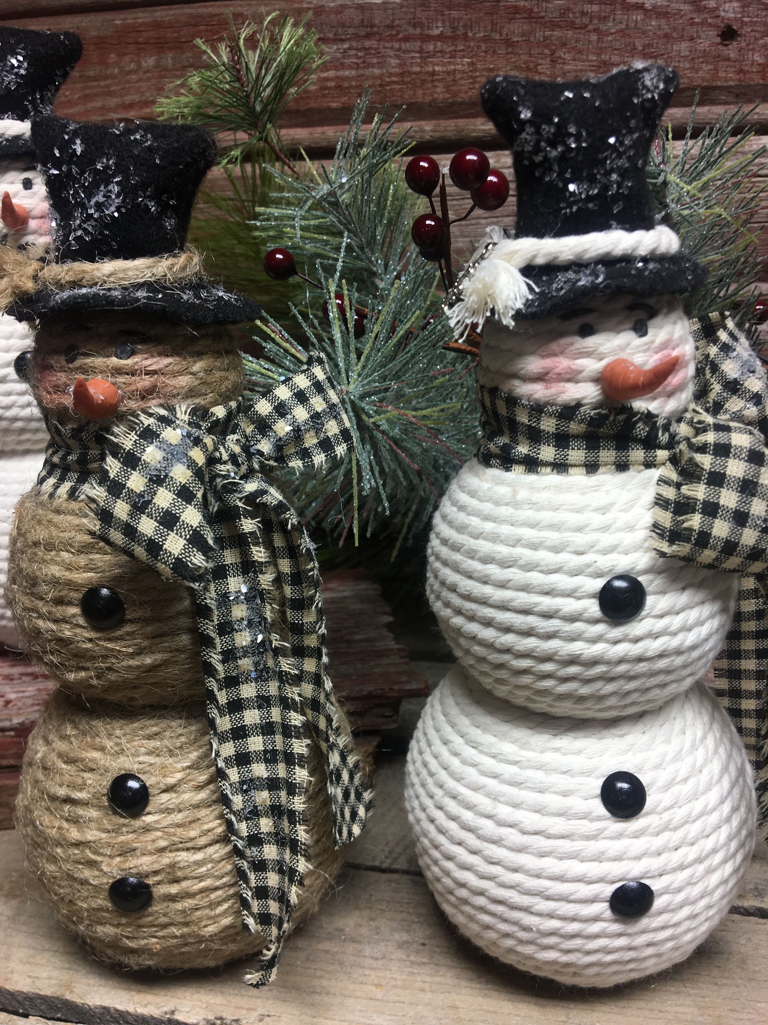 Cotton rope and jute snowman... - Art & Creative Ideas | Facebook