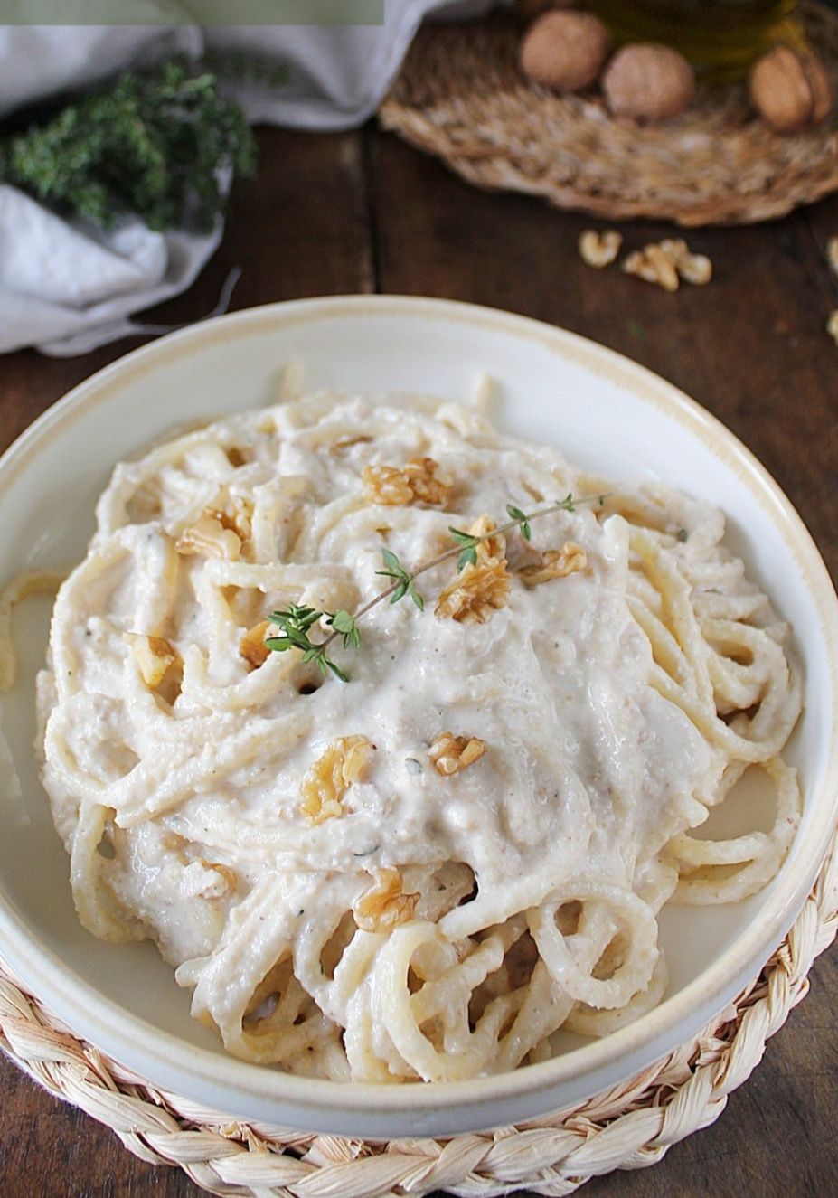 La - PASTA ALLA CREMA DI NOCI RICETTA QUI 👇👇👇 https://ritaskitchen.org ...