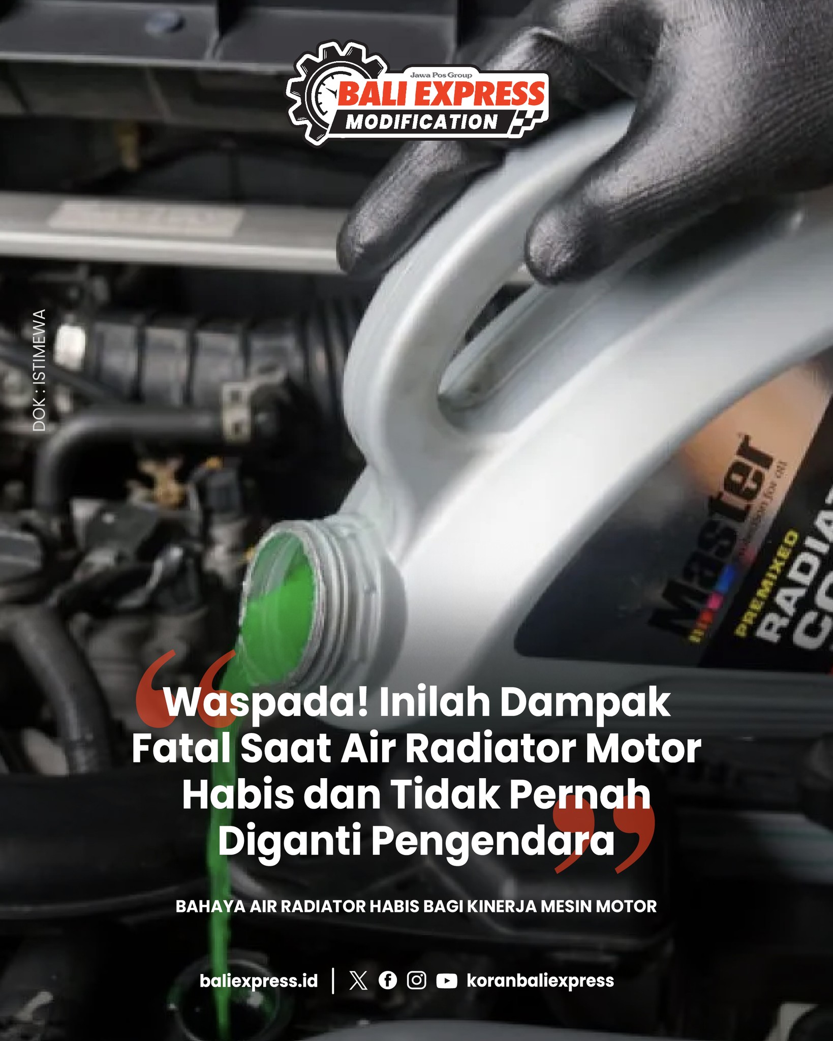 Koran - BALIEXPRESS.ID - Air radiator punya peran vital dalam menjaga ...
