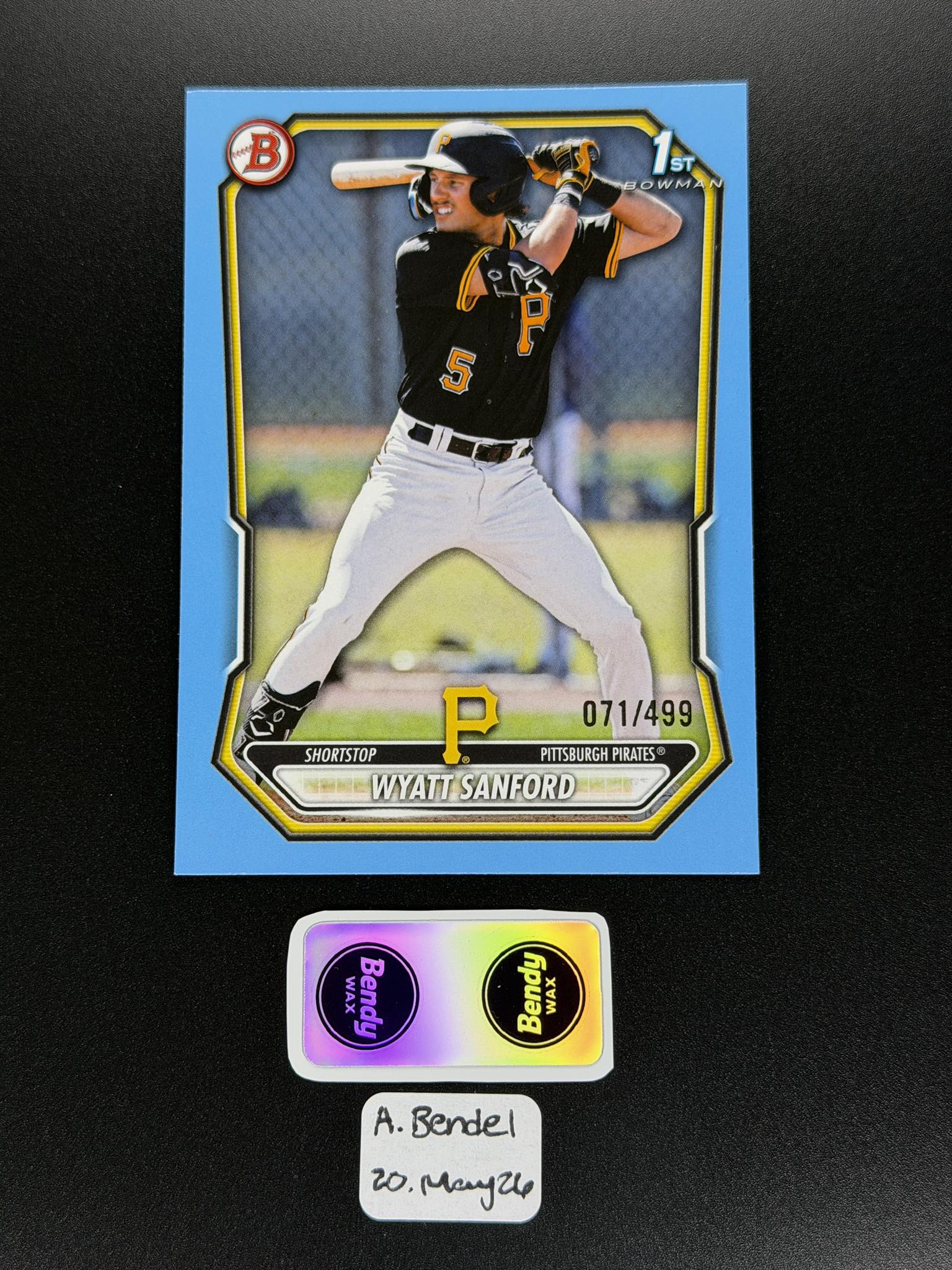 2026 Bowman Wyatt Sanford baseball card auction