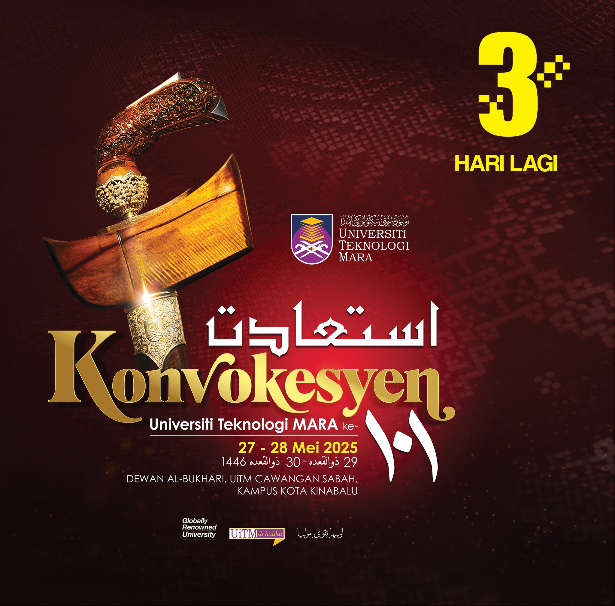 Universiti - 👩🏻‍🎓𝟯 𝐇𝐀𝐑𝐈 𝐋𝐀𝐆𝐈 | 𝐈𝐬𝐭𝐢𝐚𝐝𝐚𝐭 𝐊𝐨𝐧𝐯𝐨𝐤𝐞𝐬𝐲𝐞𝐧 𝐔𝐢𝐓𝐌 𝐊𝐞-𝟏𝟎𝟭, 𝐔𝐢𝐓𝐌 ...