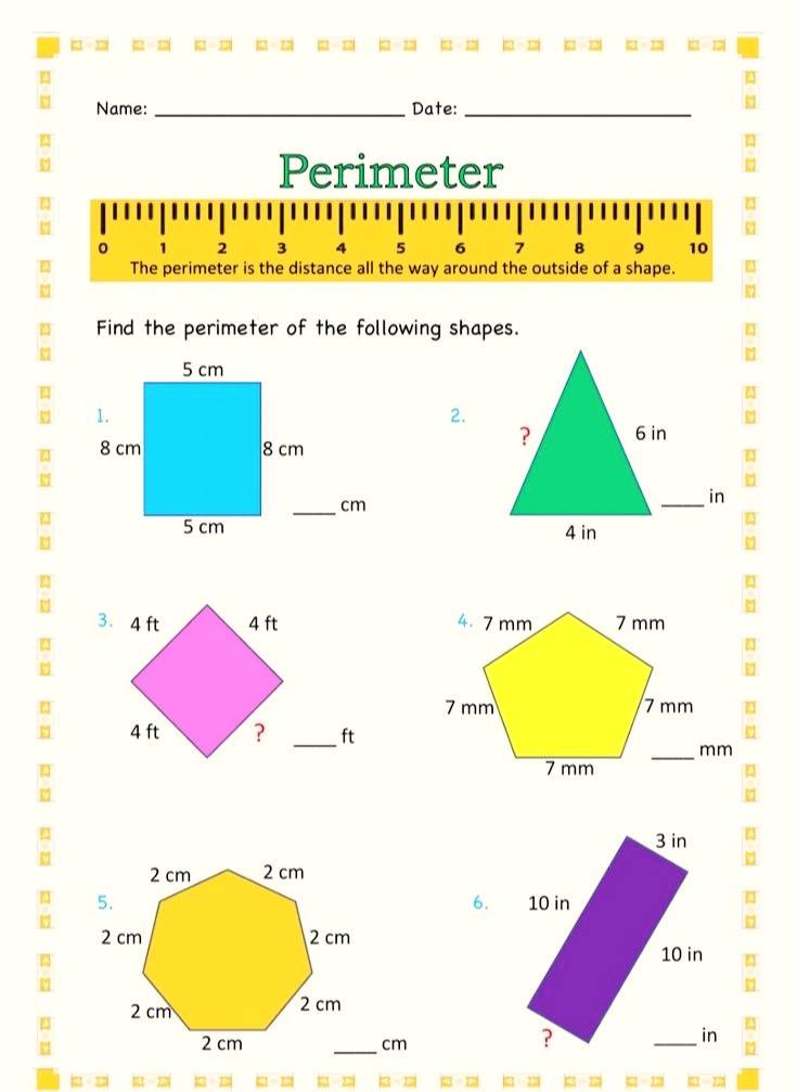 Mayanka Sharma - Area and perimeter worksheets | Facebook