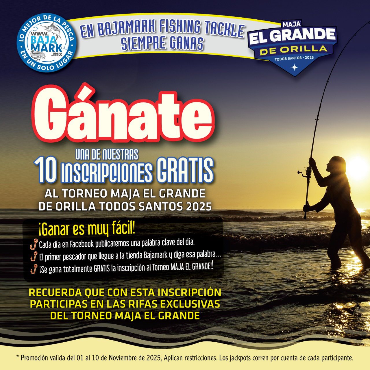 INSCRIPCIONES GRATIS Y PREMIO... - BajaMark Fishing Tackle | Facebook