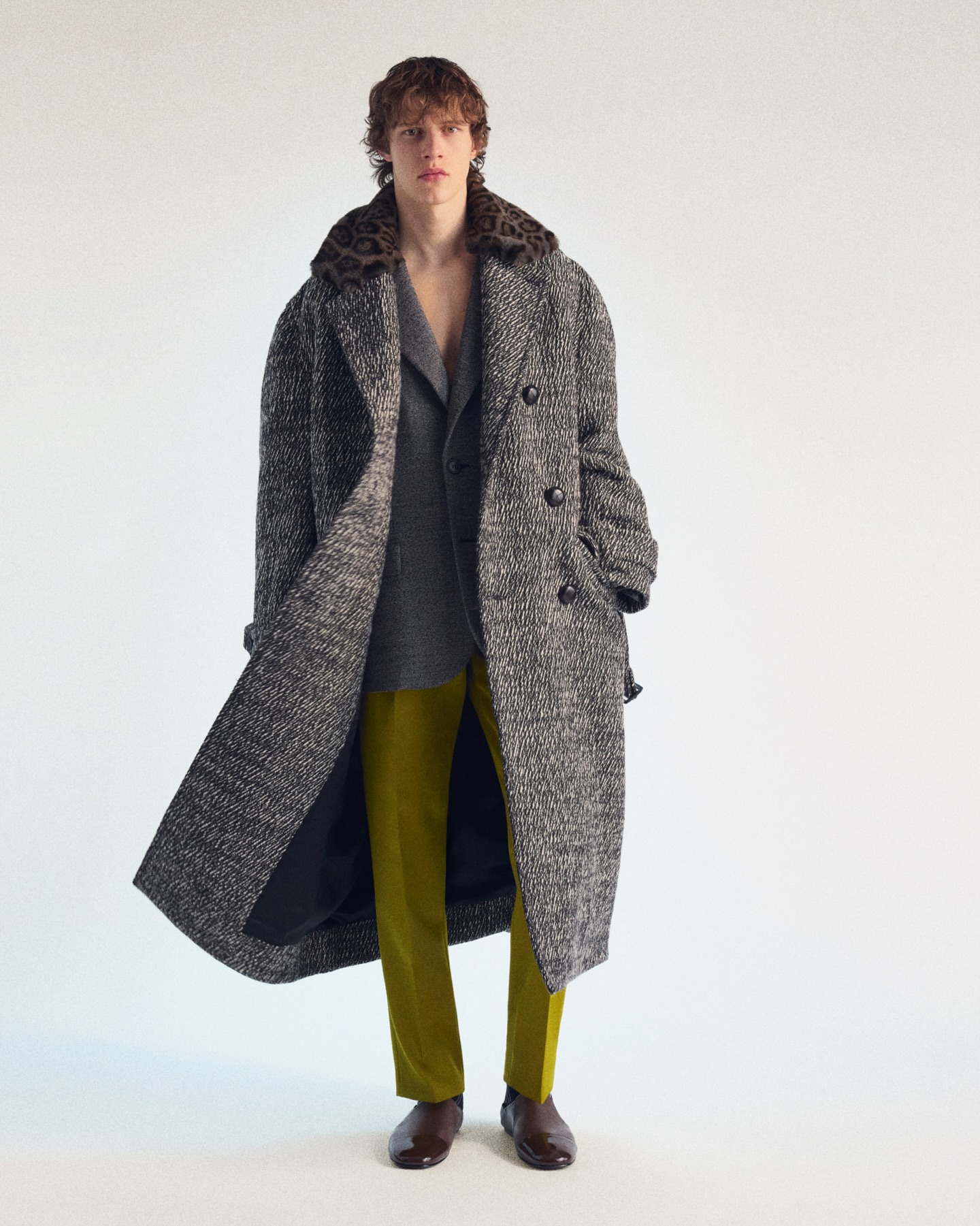 最終価格ランバン LANVIN 11AWルカ期 スーツ生地ウールダウンコート44 Lanvin Autumn 2026 — Tailoring, between seasons #LANVIN