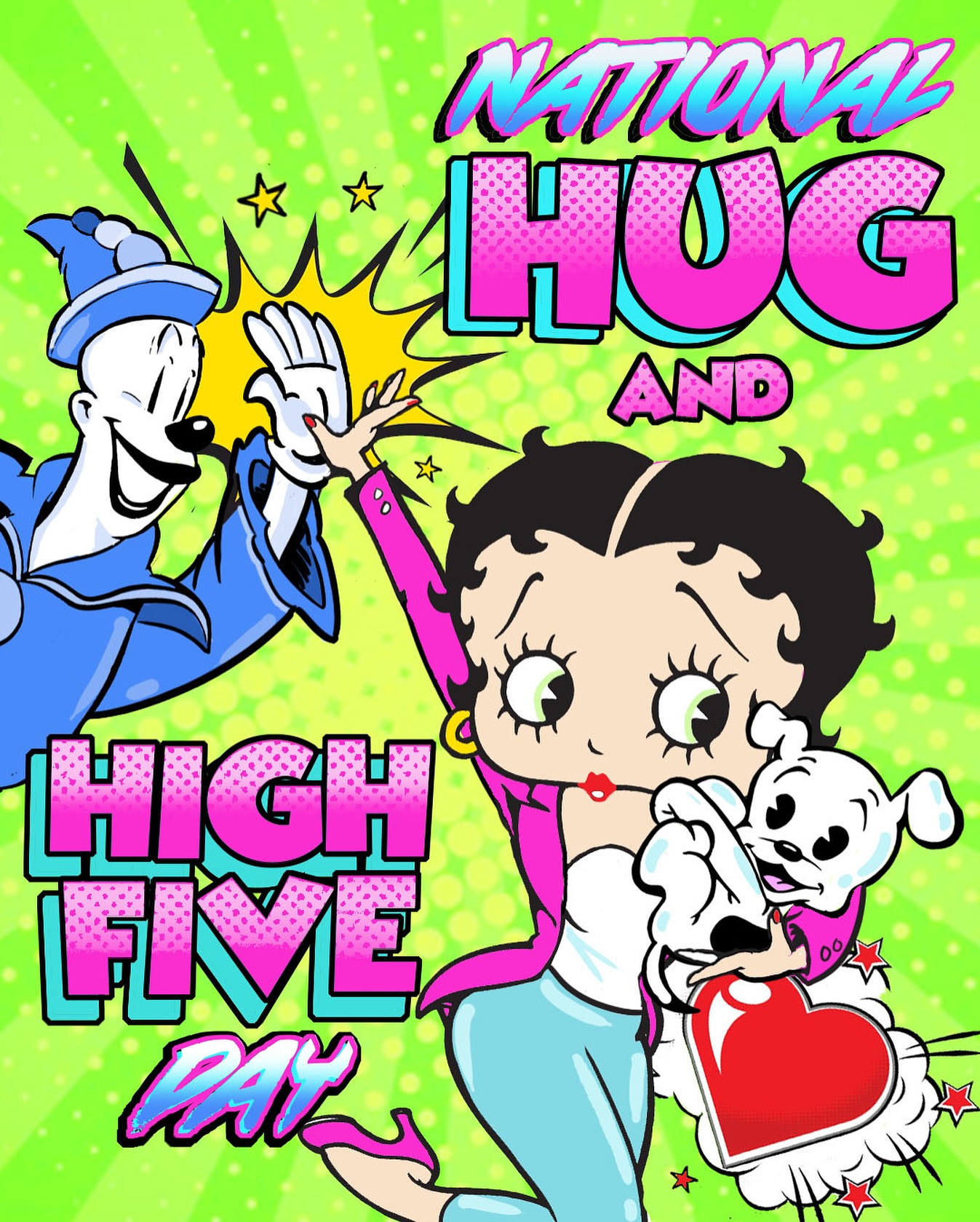 Betty Boop - It’s National Hug and High Five Day! 🎉 A day... | Facebook