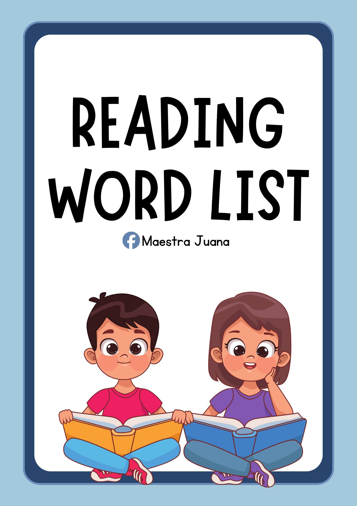 Maestra Juana - 📚 Today’s Reading Word List Let’s read,... | Facebook