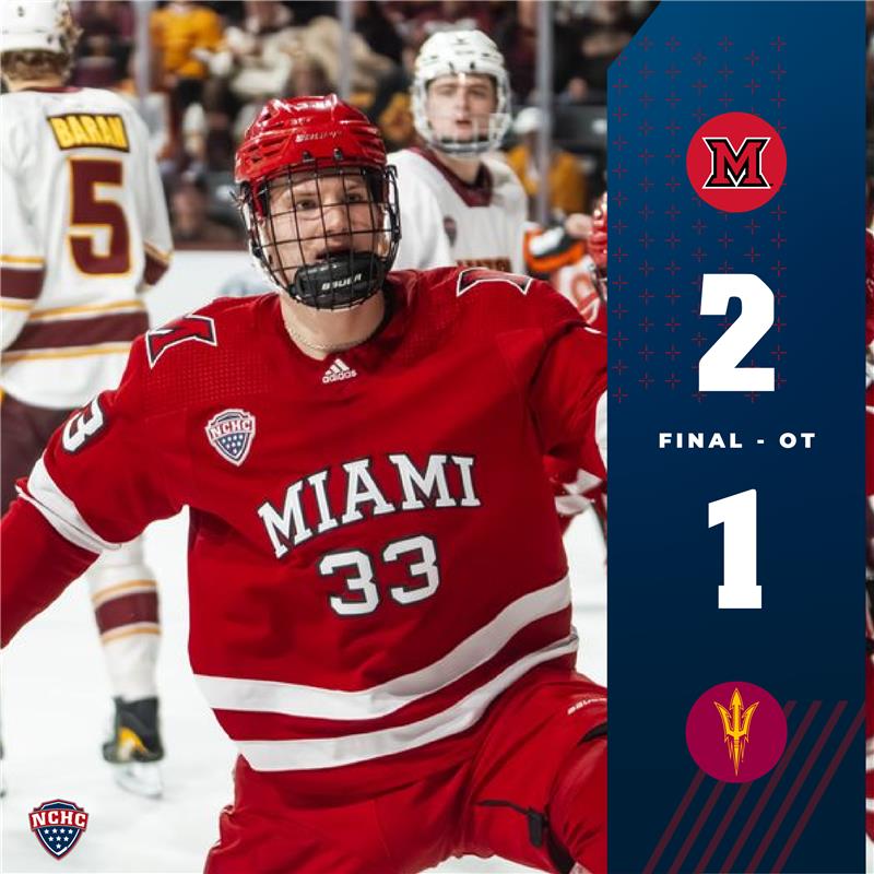 Miami RedHawks win in overtime with David Deputy's game-winner