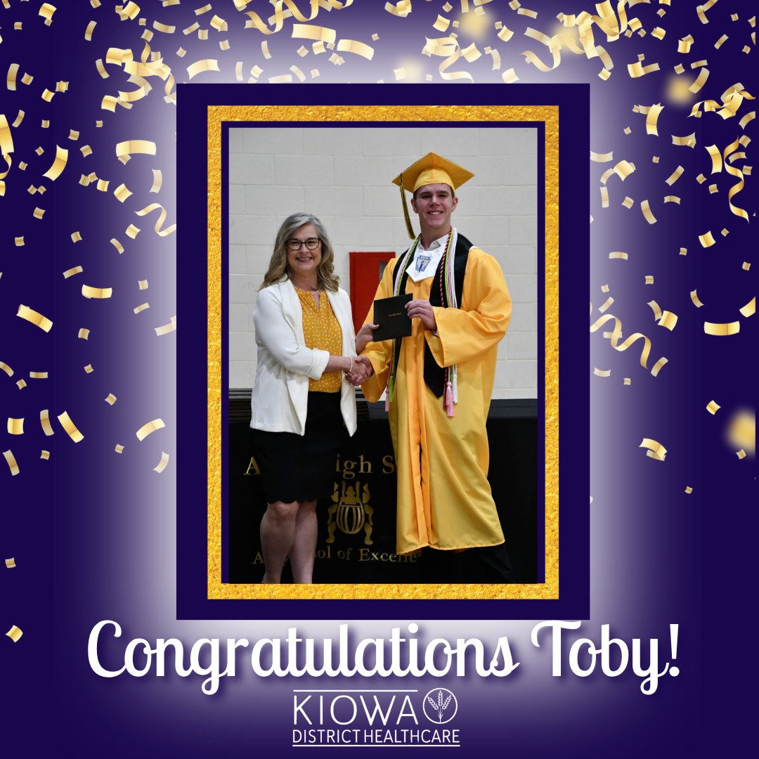 🎓 Congratulations to Toby... - Kiowa District Healthcare | Facebook