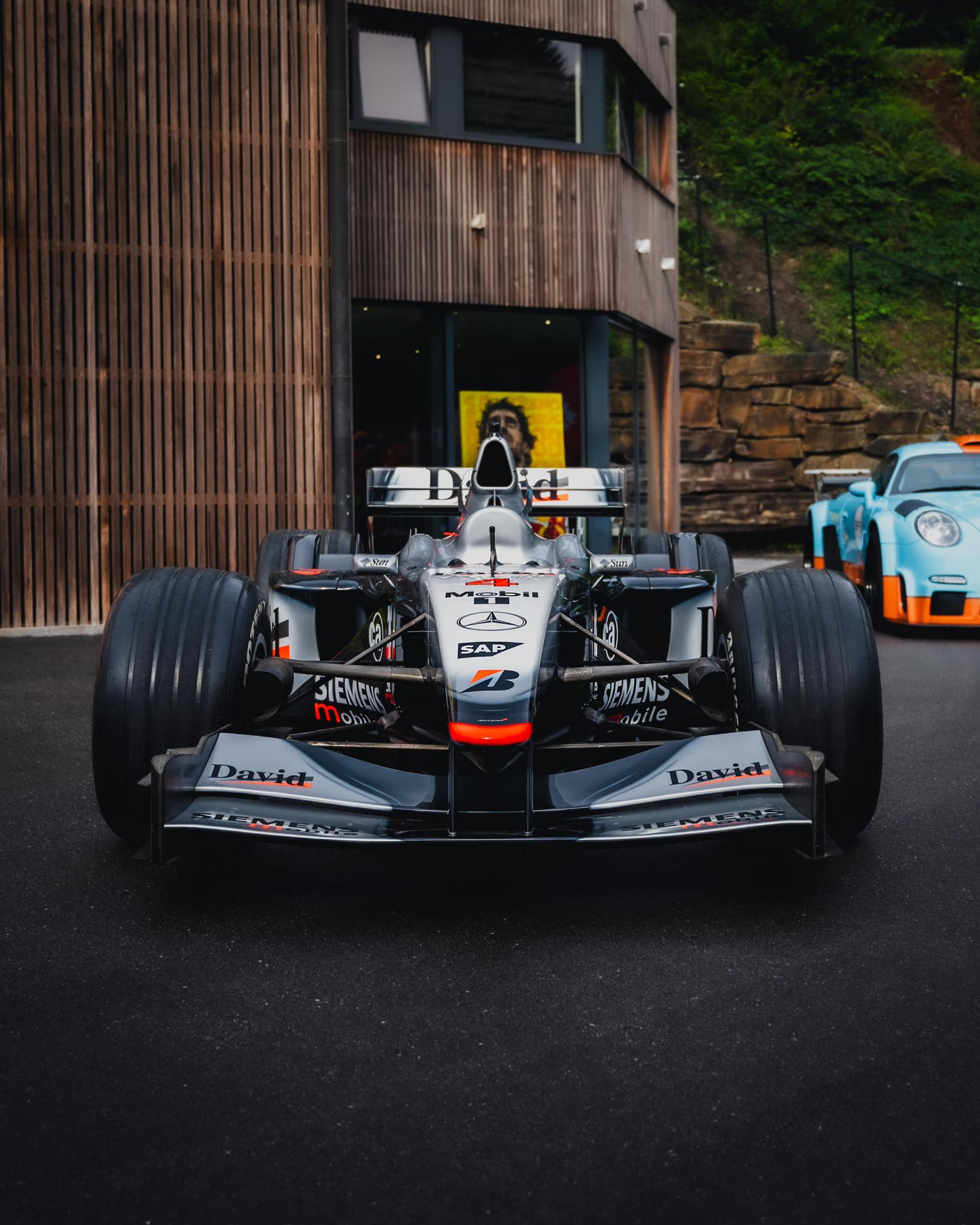 A McLaren MP4-17 used by David Coulthard to take his final Formula