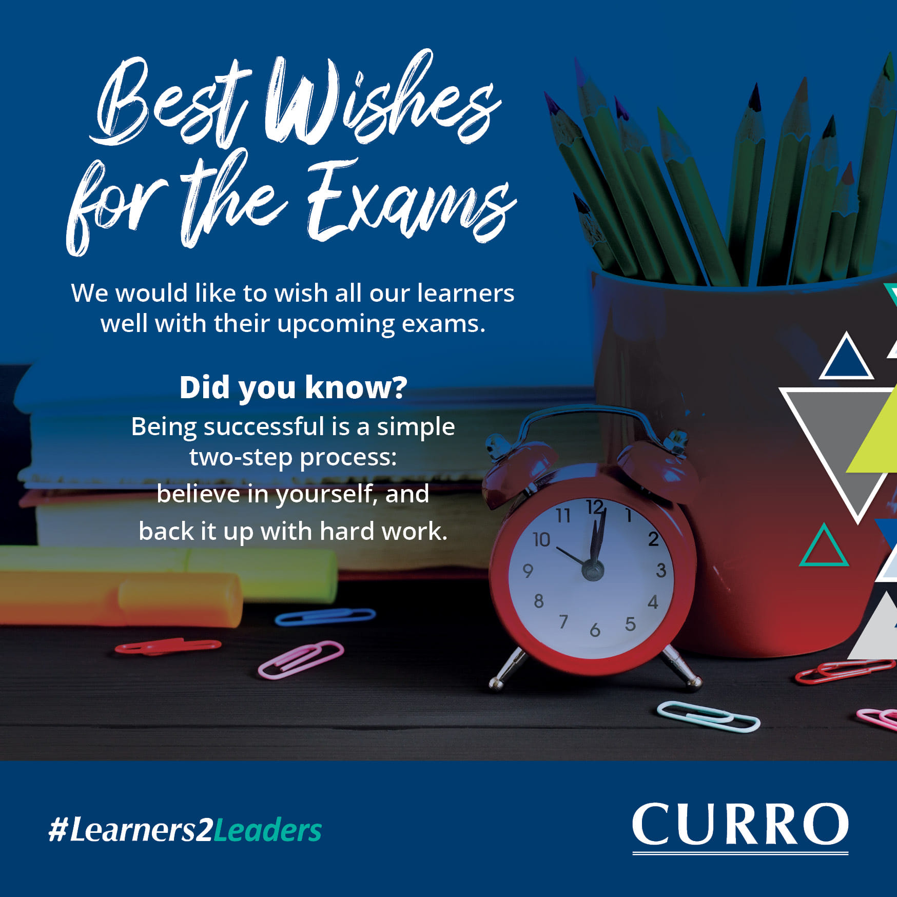 We wish alll our learners well... - Curro Academy Protea Glen