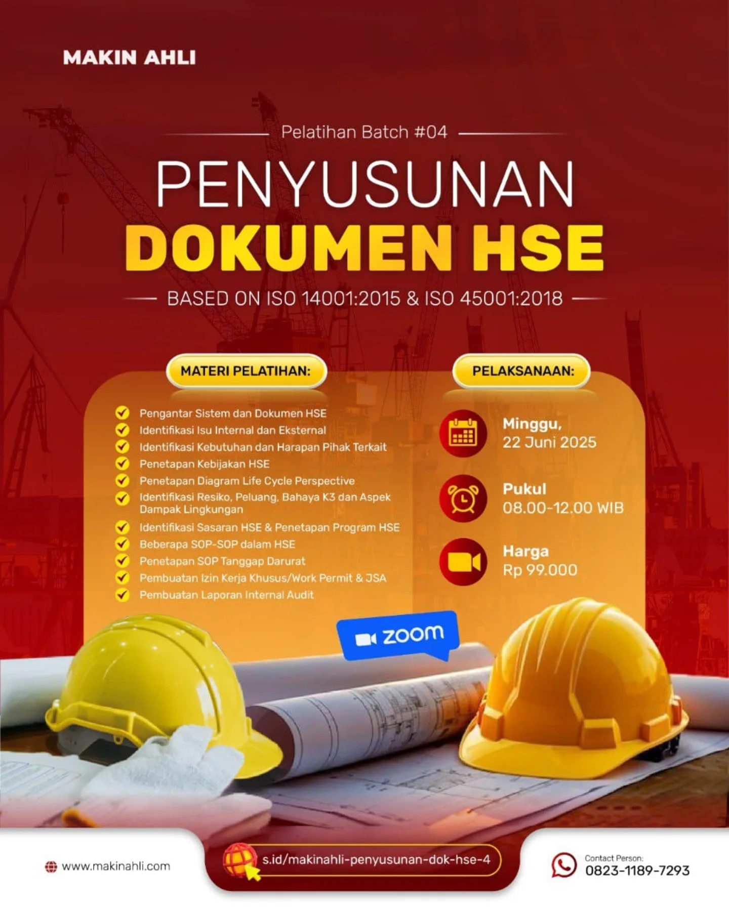 Infokampusku.id - [PELATIHAN PENYUSUNAN DOKUMEN HSE BATCH... | Facebook