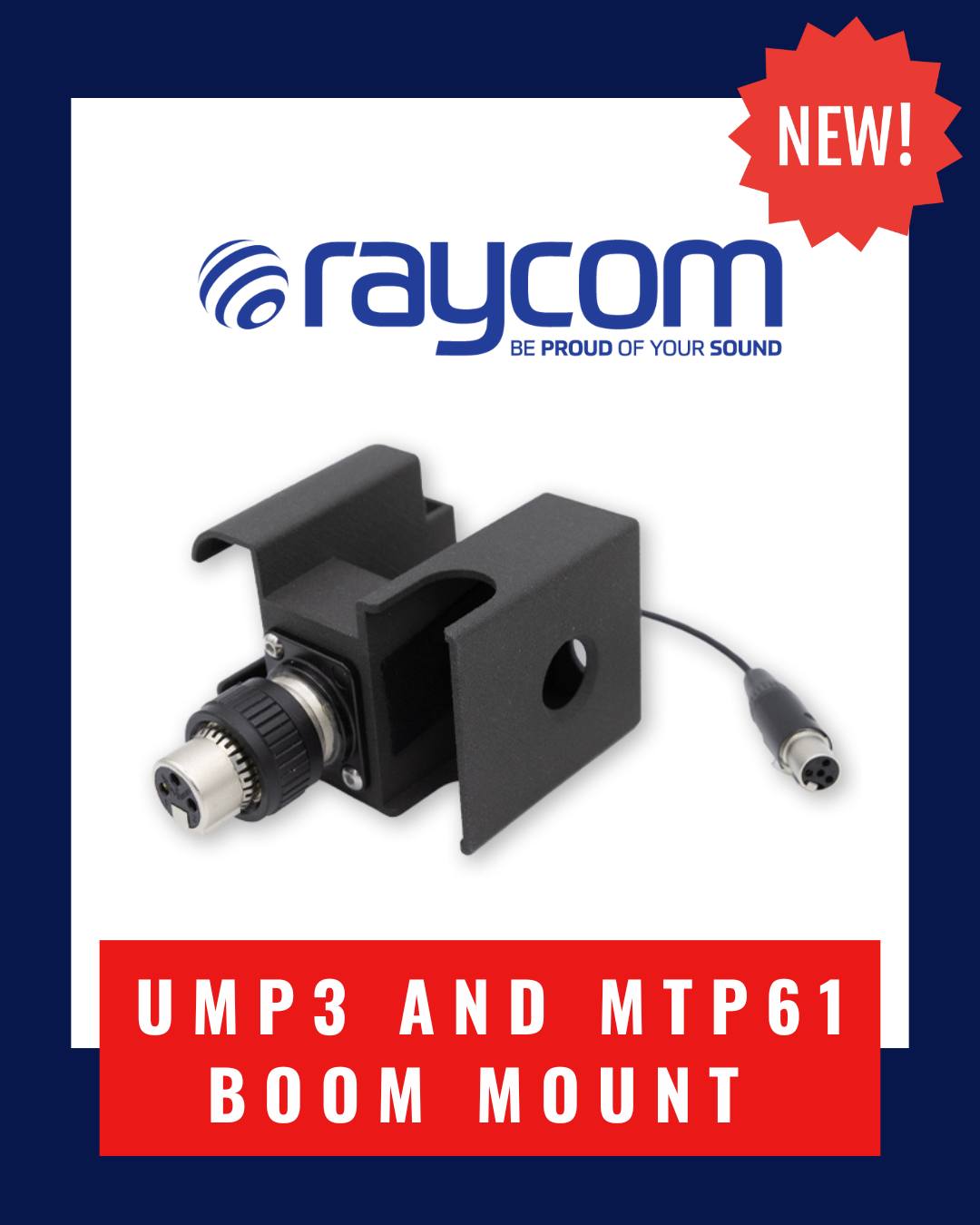 Raycom - 🎉 New from Raycom! Introducing the Raycom UMP3 and MTP61 Boom ...