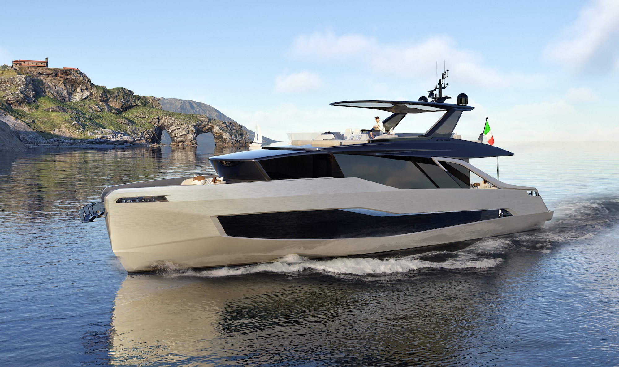 🛳️ Austin Parker unveils new 24m ICONICA 80 flybridge yacht The