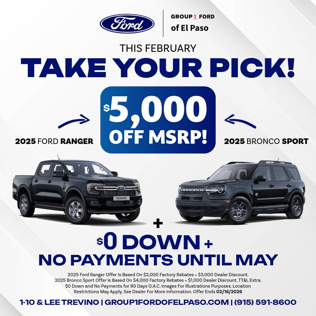 Take your pick! Big space and... - Group 1 Ford El Paso | Facebook