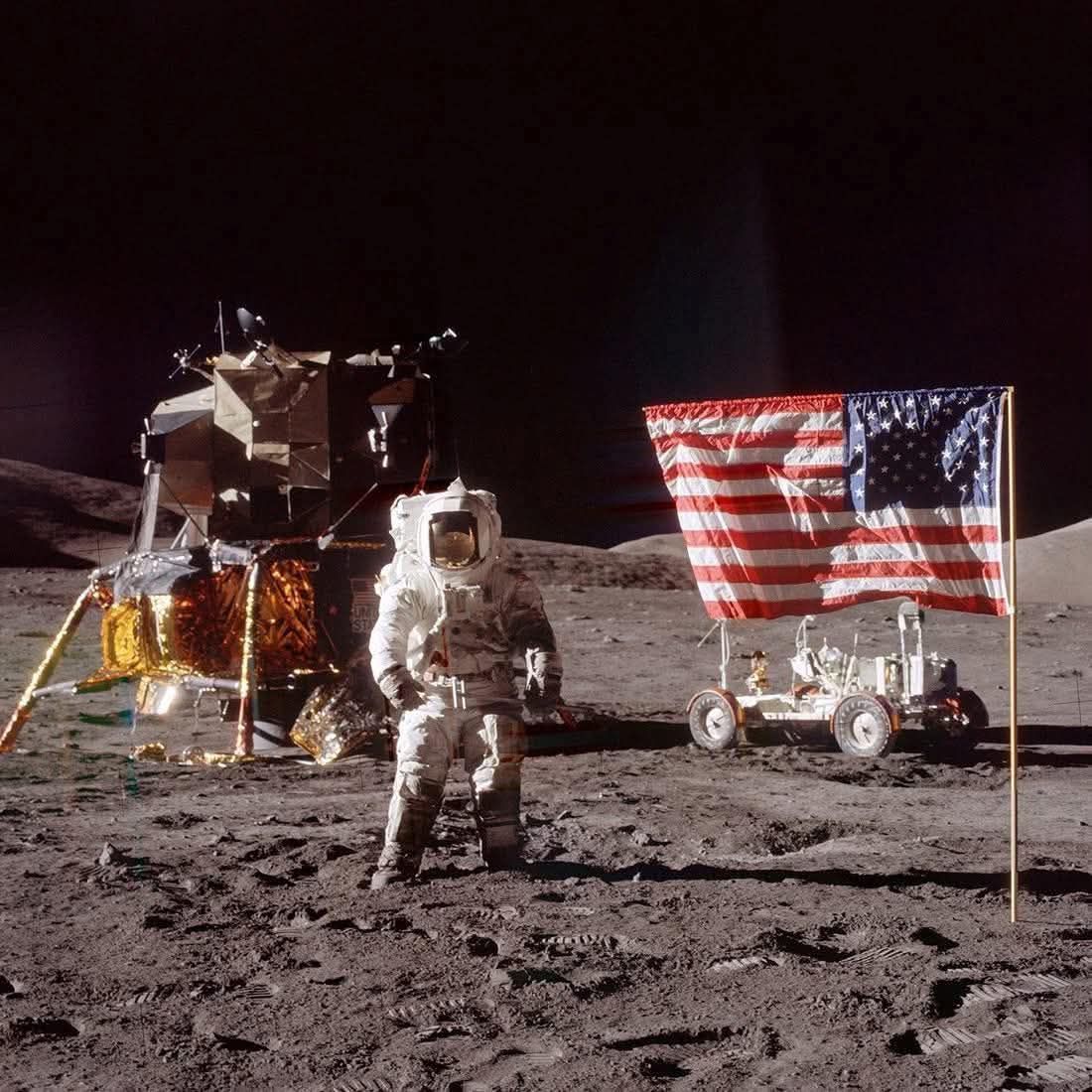1972's☆ NASA☆ アポロ17号☆ヒューストン関係者Tie-Pin☆銀色 This