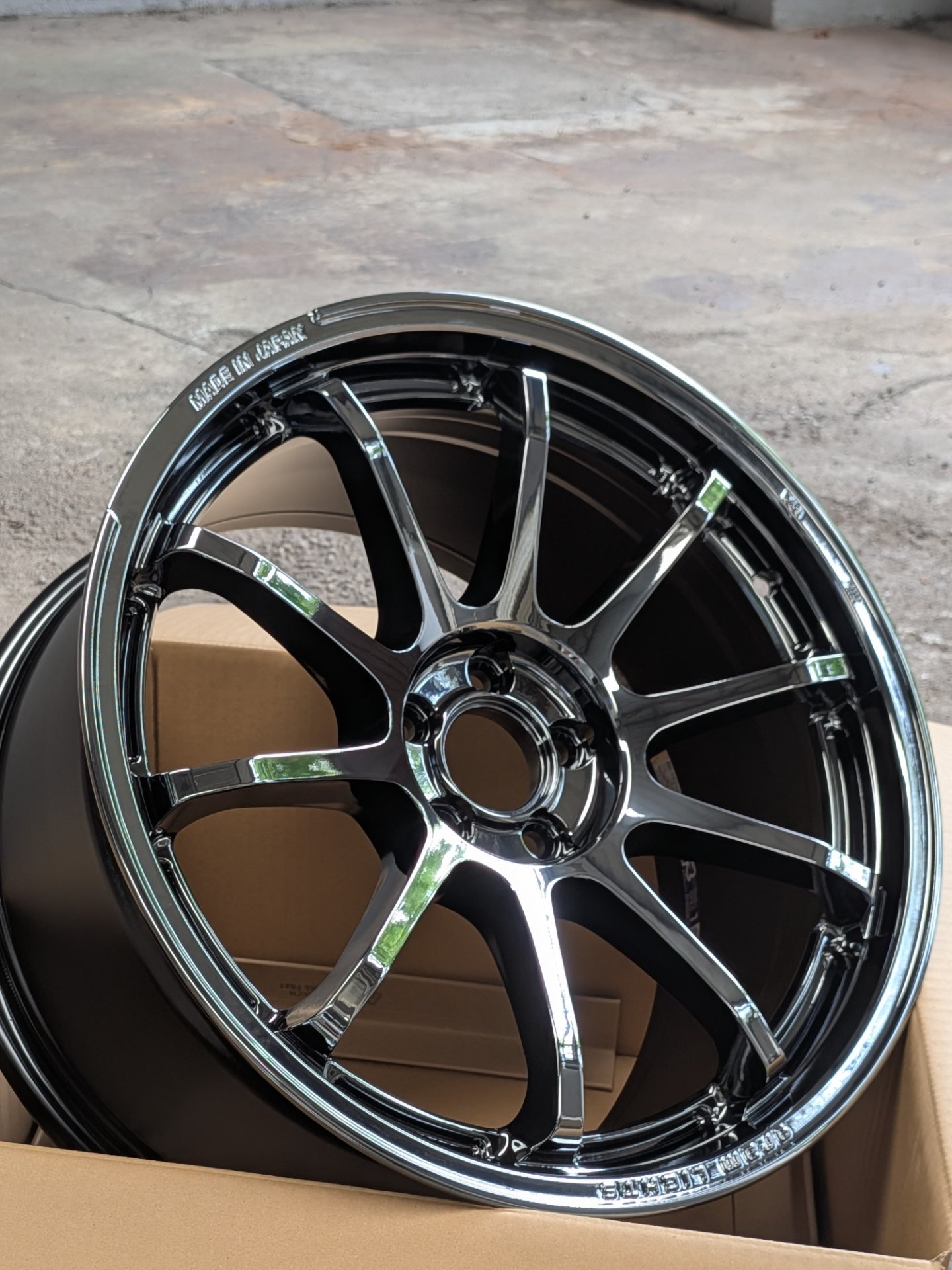 Rays Gramlights 57nr limited black metal coat wheels for sale