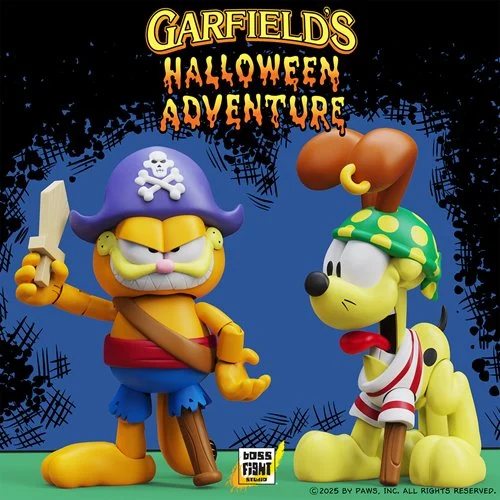Garfield ハロウィン パンプキン フィギュア Garfield's Halloween Adventure action figures are coming! Made by