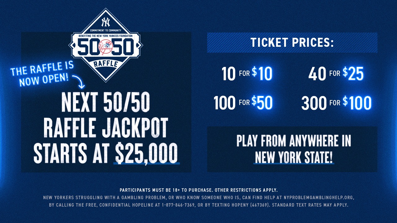 New - Our 50/50 Raffle is now open! Jackpot starts at $25,000... Get ...