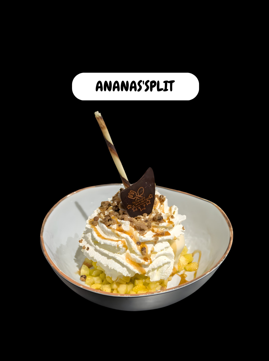Frusta Ananas Per Gelato O Dessert - Accessorio Minifigure - Mattoncini Compatibili LEGO&reg; Food Series
