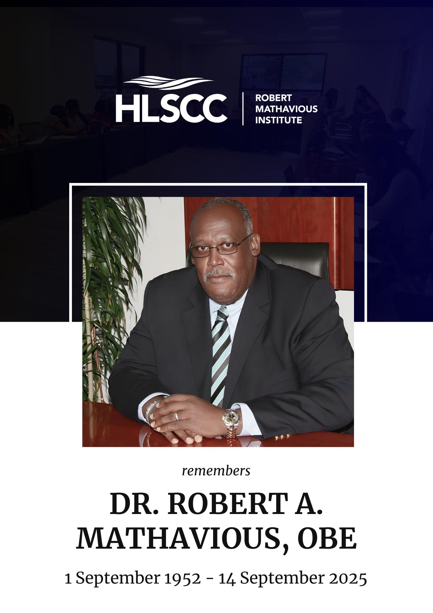 HLSCC Robert Mathavious Institute for Financial Services | Road Town