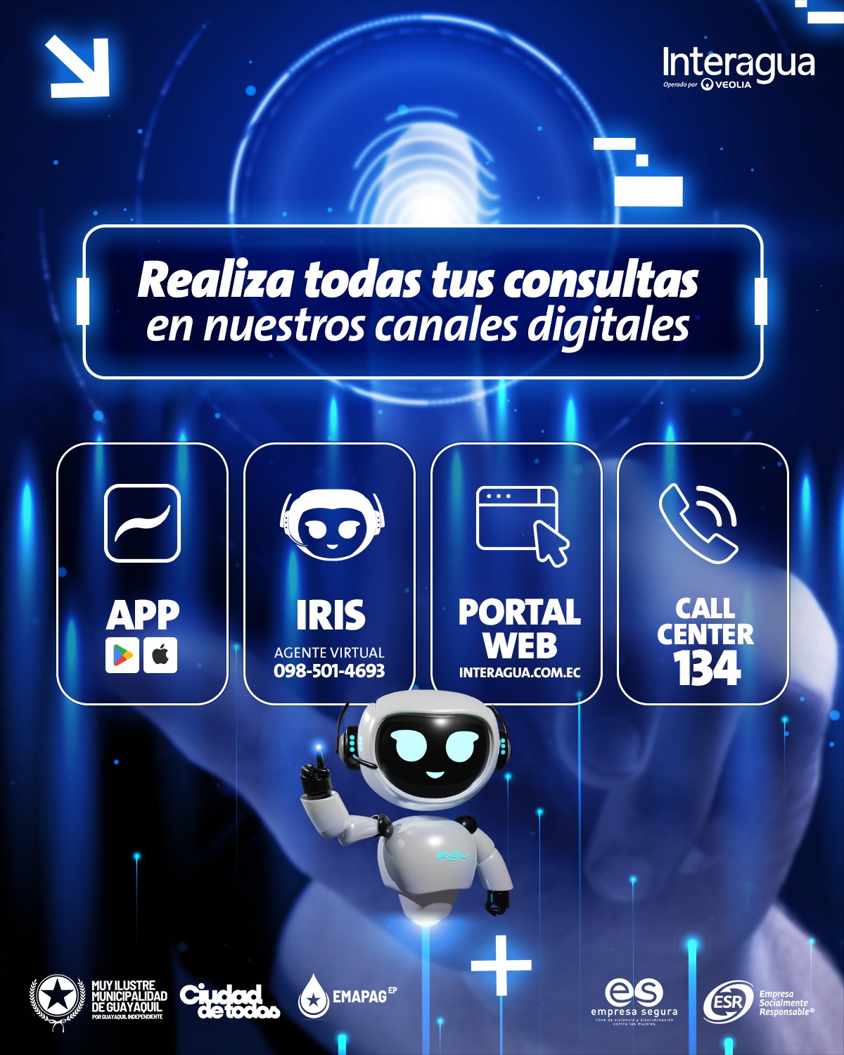 Interagua - ¿Sabías que puedes hacer todos tus trámites en nuestros ...