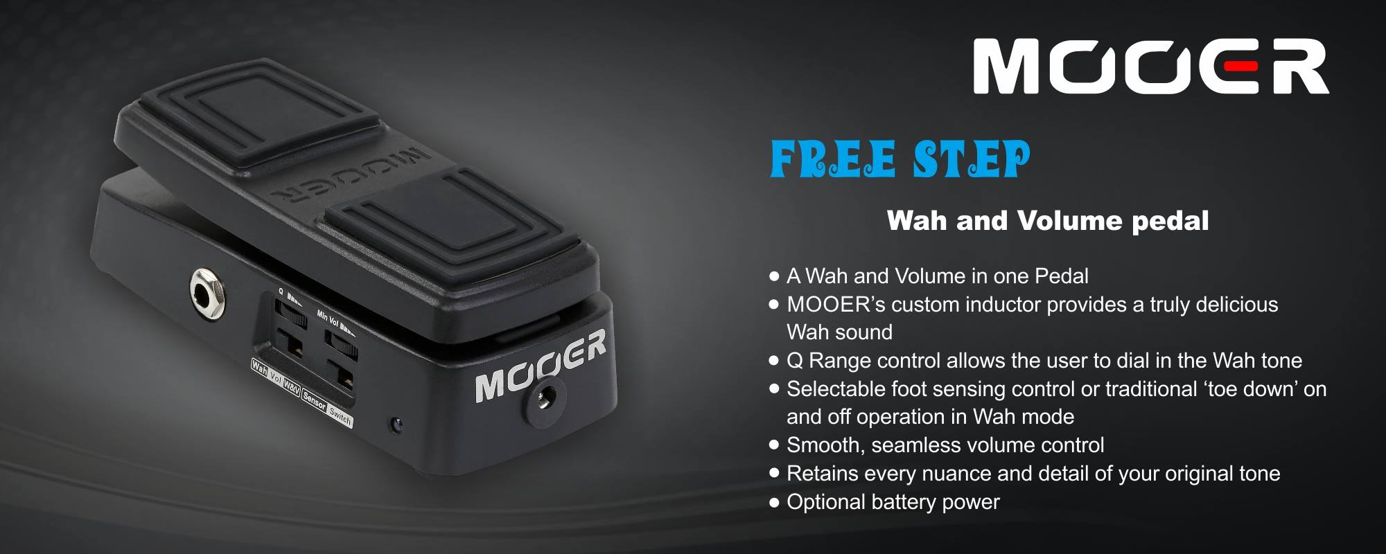 MOOER FreeStep Wah and Volume pedal and Ektomorf version😃😃😃