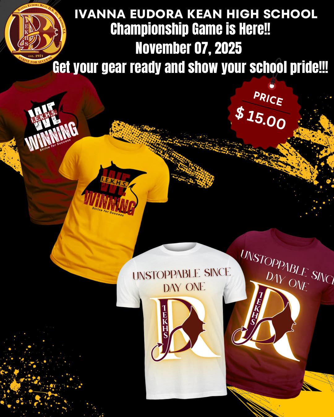 Championship is here!!... - Ivanna Eudora Kean High School | Facebook