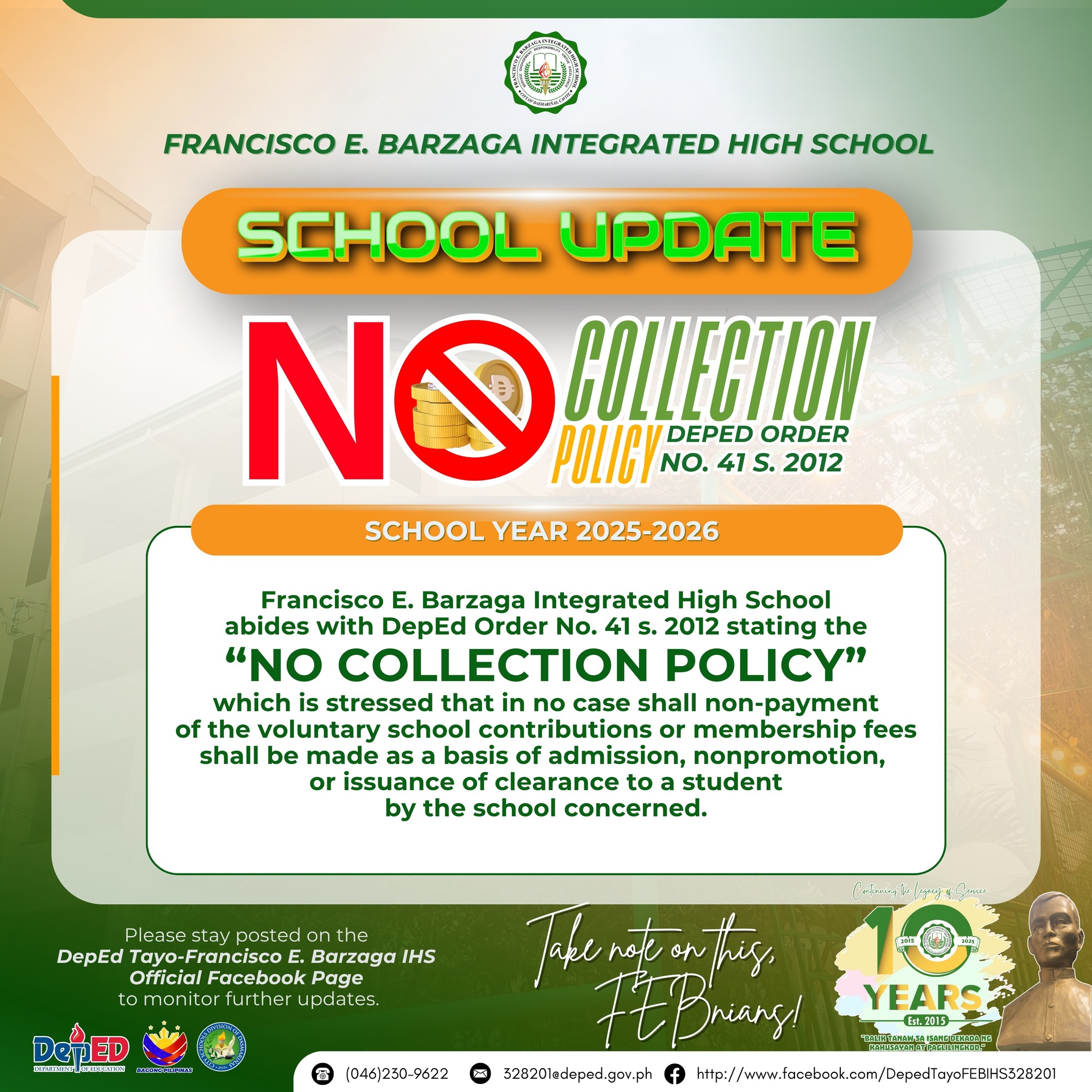 Dep... - DepEd Tayo Francisco E. Barzaga IHS - Dasmariñas City