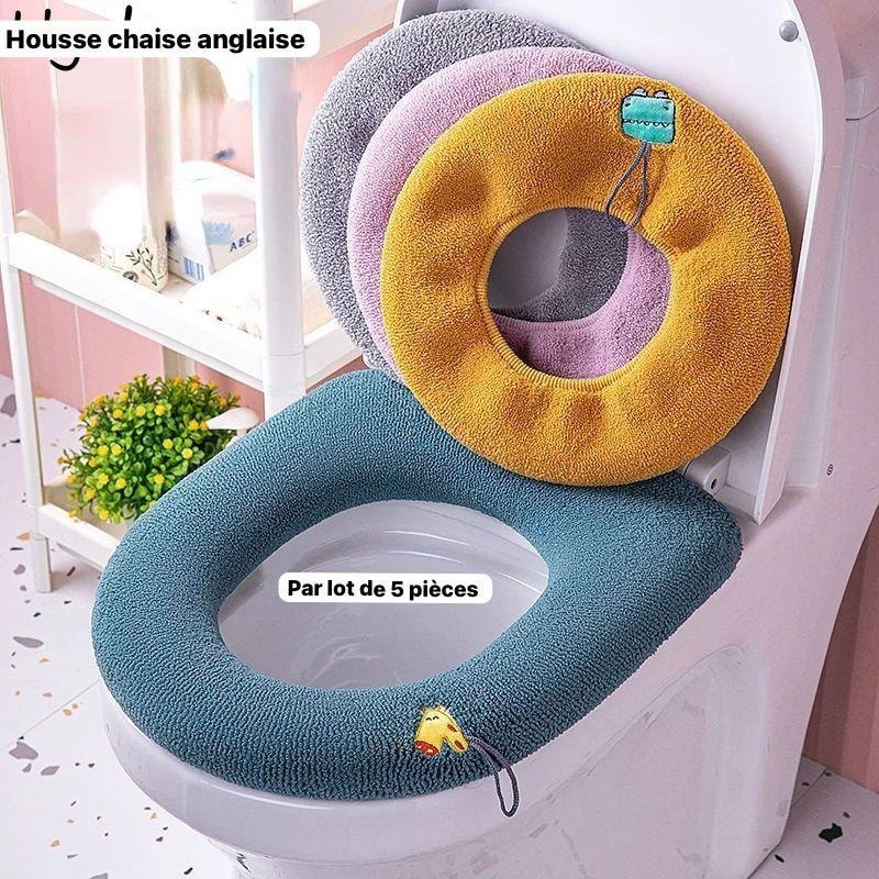 5 Coussinets Pour Siège De Toilette - Lot Multicolore, En Mousse Douce