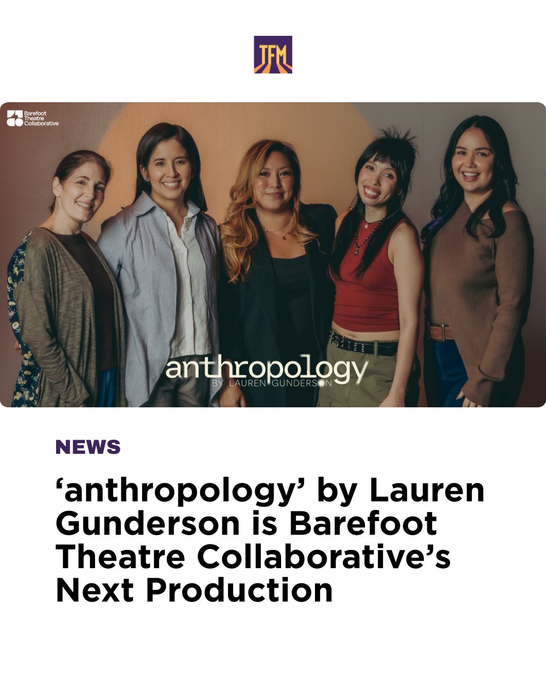 anthropology by Lauren... - Barefoot Theatre Collaborative | Facebook
