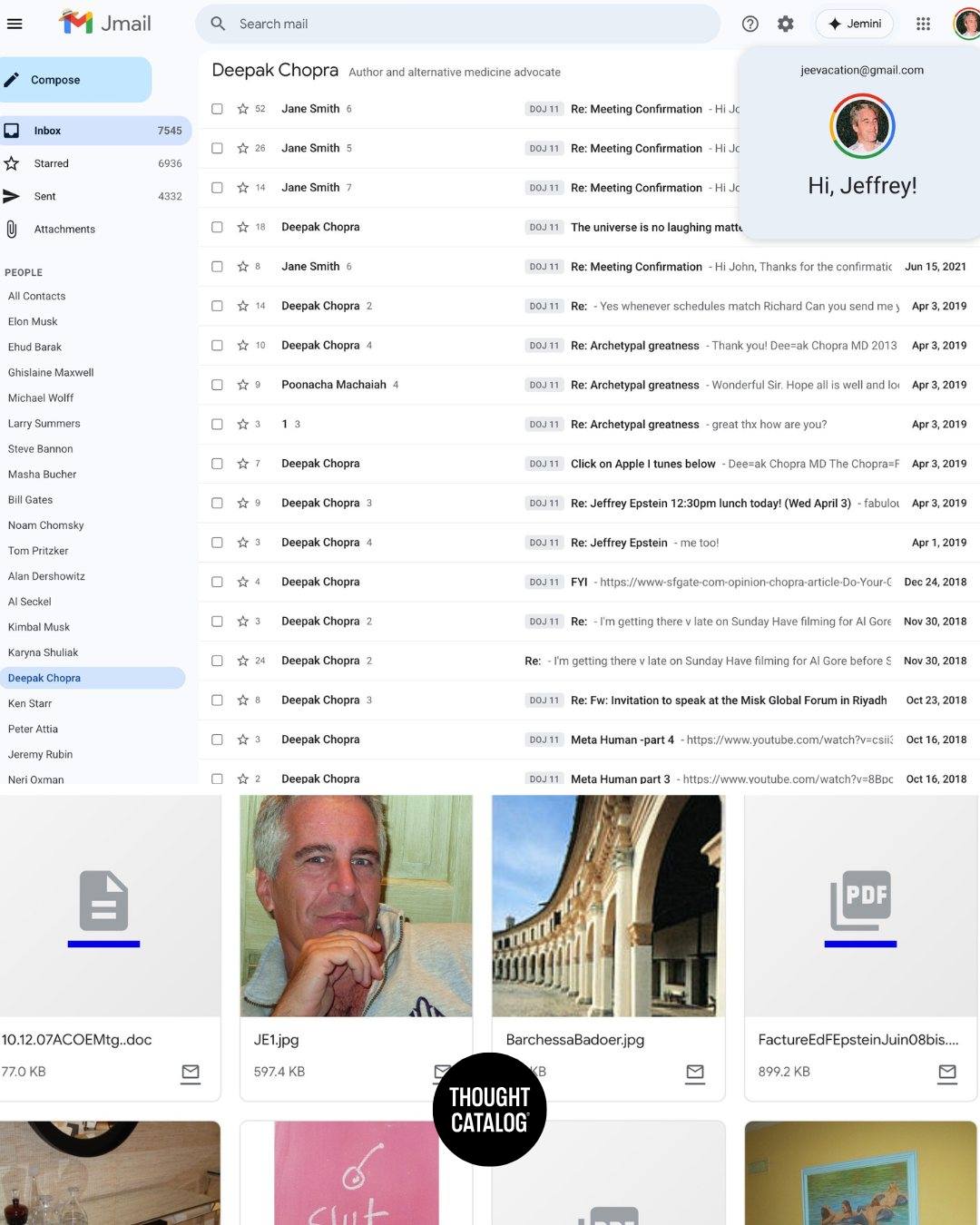 Thought - Someone converted all of the released Epstein e-mails into a ...