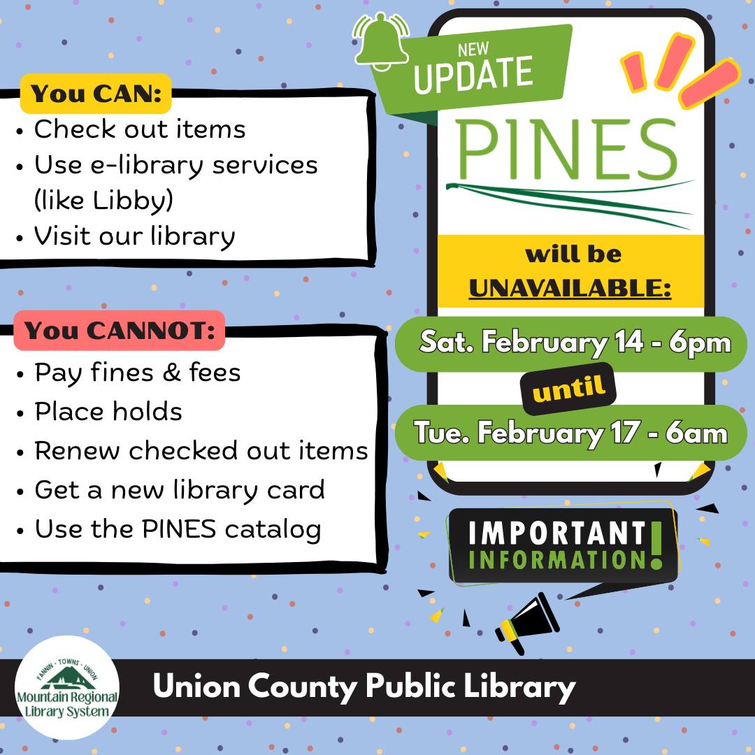 Here's a look at all of the... - Union County Public Library | Facebook