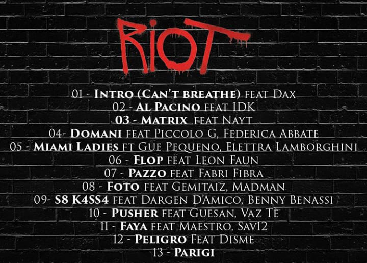 Esce oggi Riot, il nuovo... - Rap Italiano: Senti Come Suona