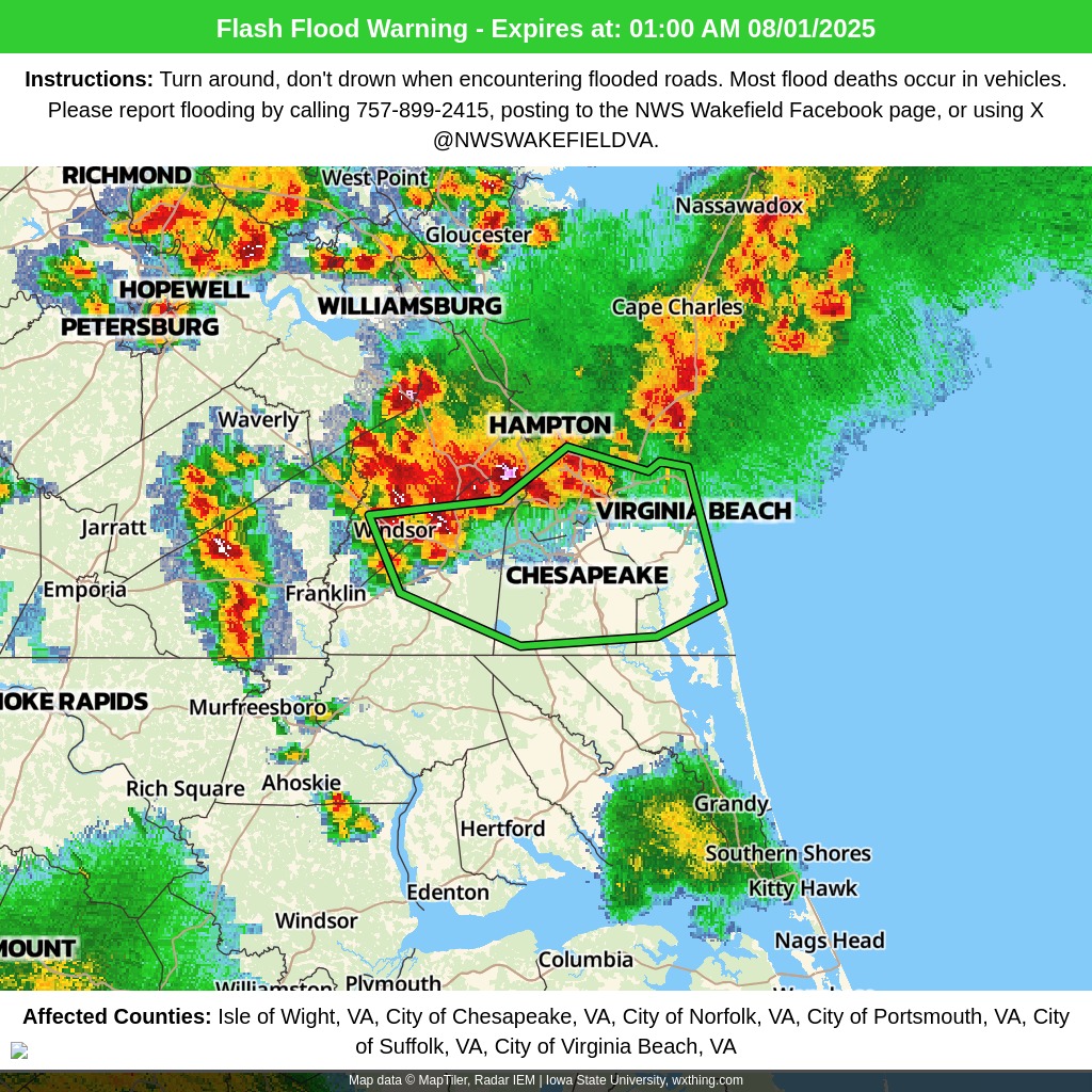 Meteorologist - 09:43 PM 07/31/2025 | Weather Alert: Flash Flood ...