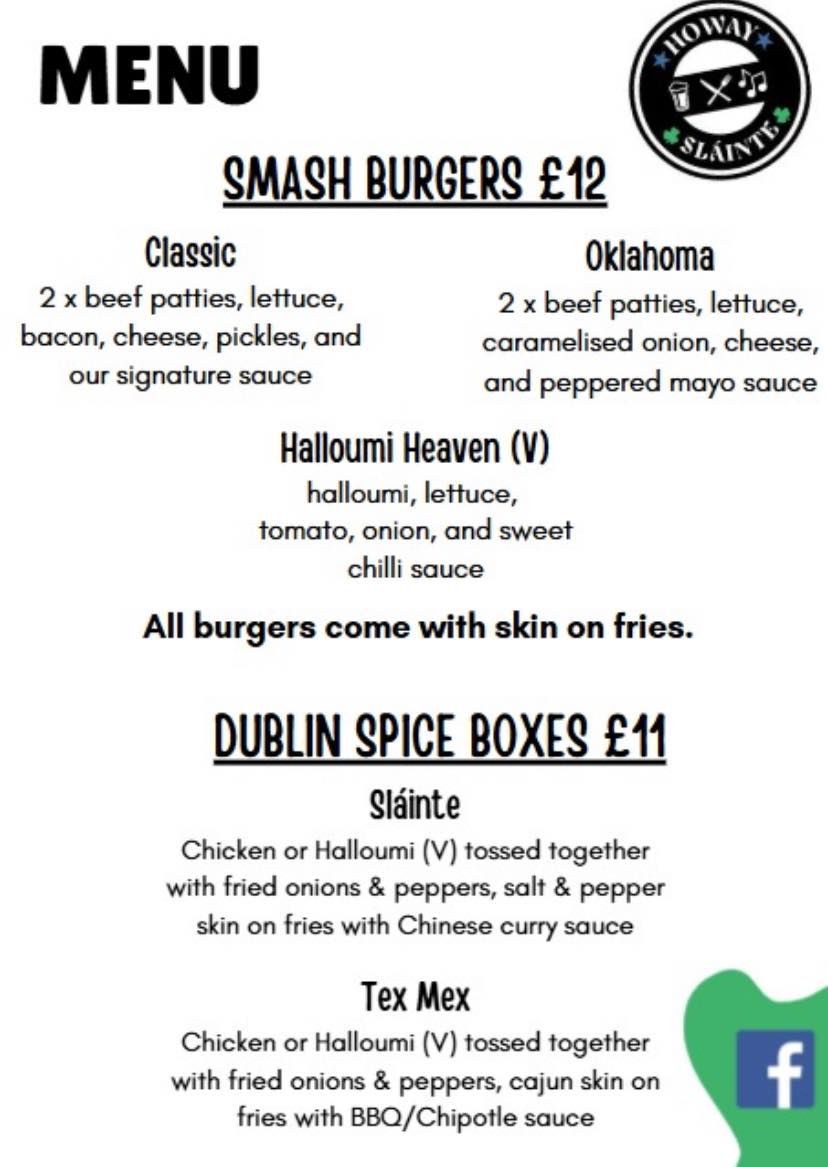 Allendale area notices | Here is the up to date menu for our street ...