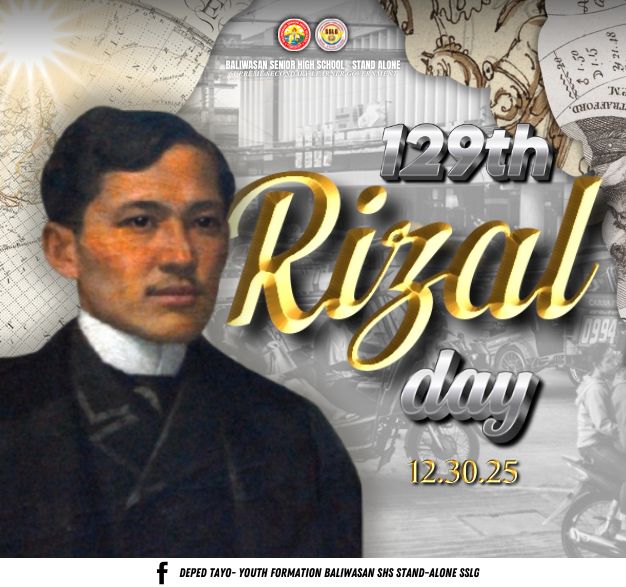 Today, we commemorate the 129th Rizal Day, honoring the life, ideals ...