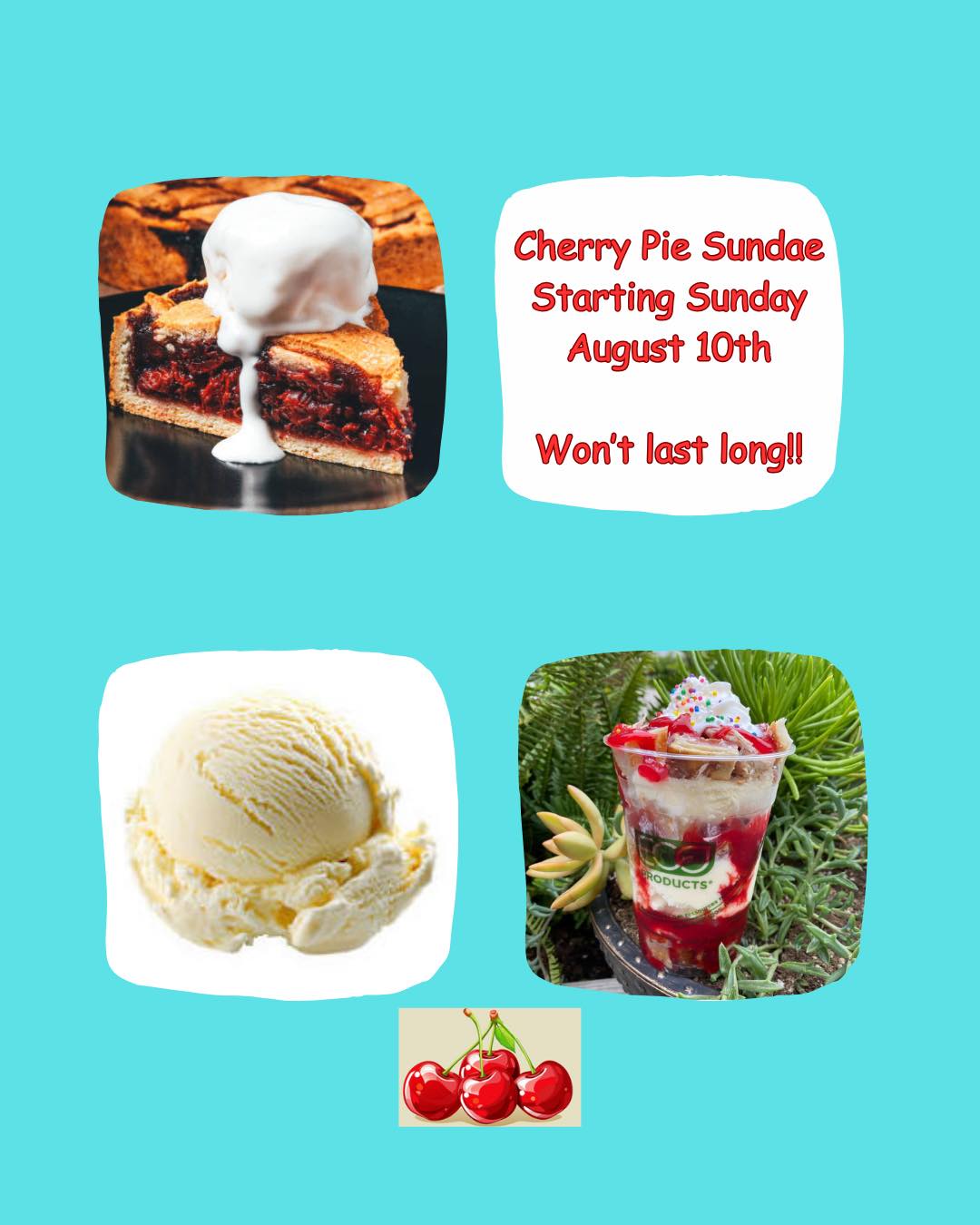 The Daily - Cherry Pie Sundae starts today 🍒 Hurry before it’s gone 🚗🏃 ...