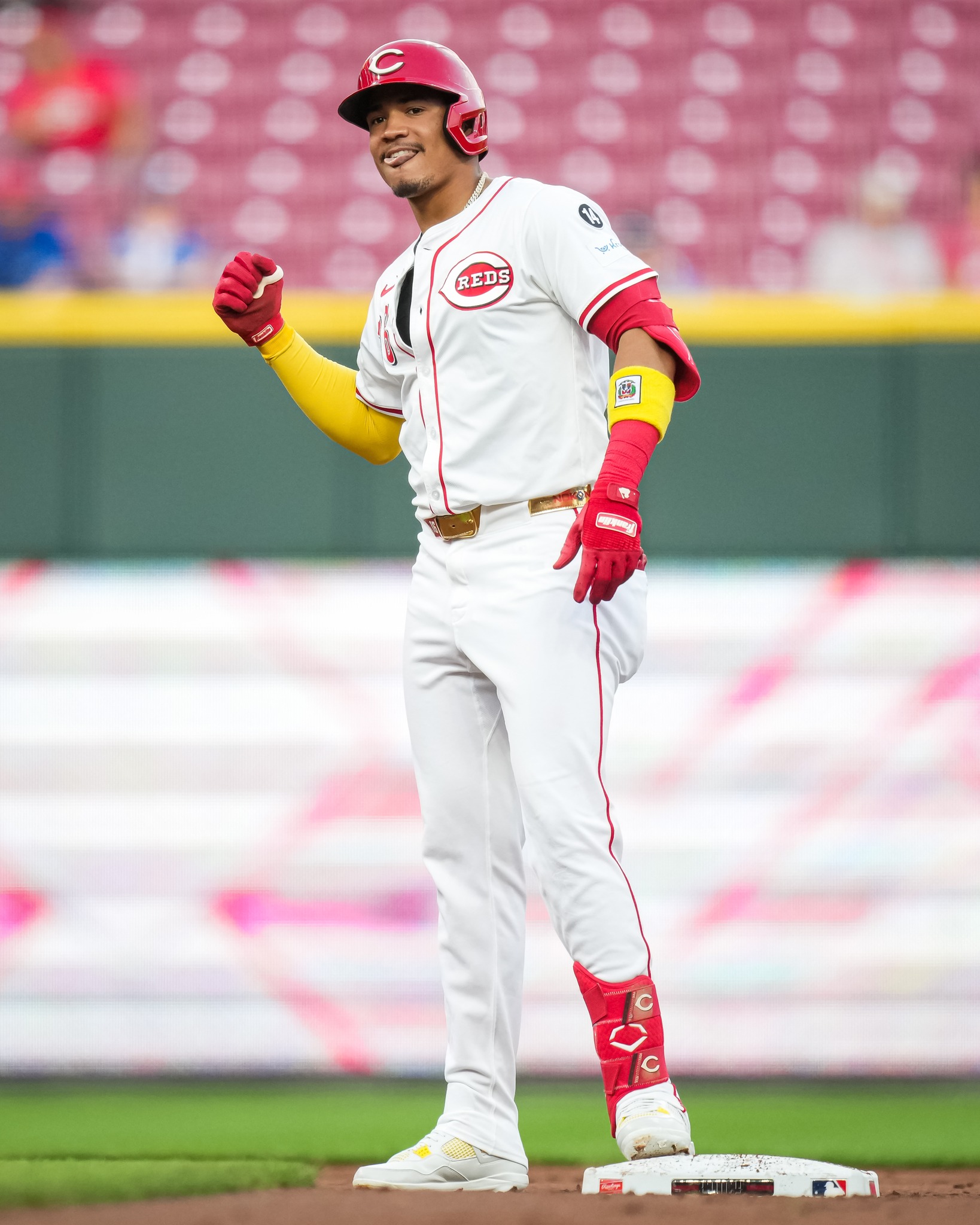 Noelvi Marte has hit safely in 19 of his last 23 games, batting 